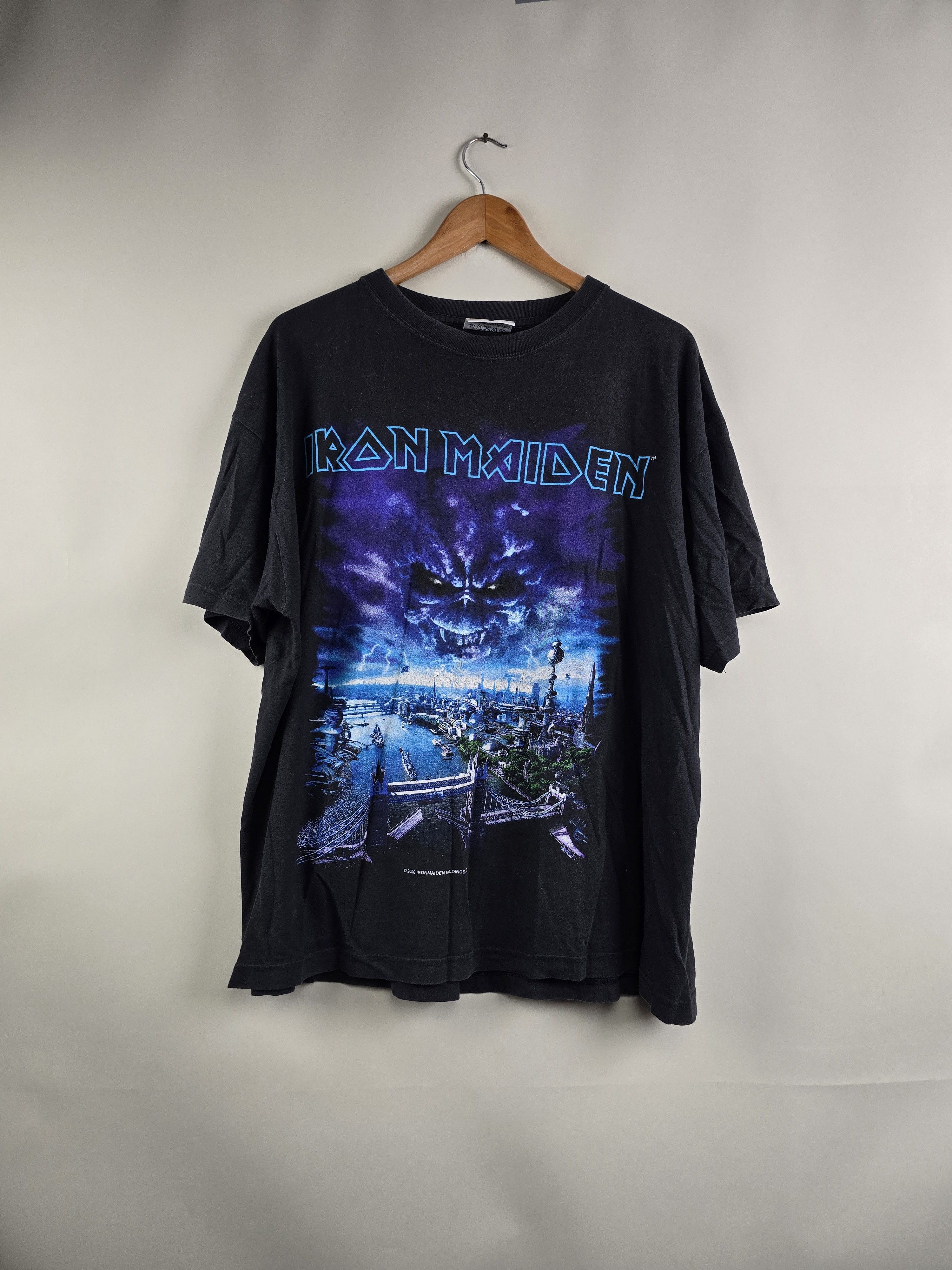 Band Tees × Iron Maiden × Vintage 2000 Iron Maiden Brave New World XL 24" 28" Size US XL / EU 56 / 4 - 8 Thumbnail