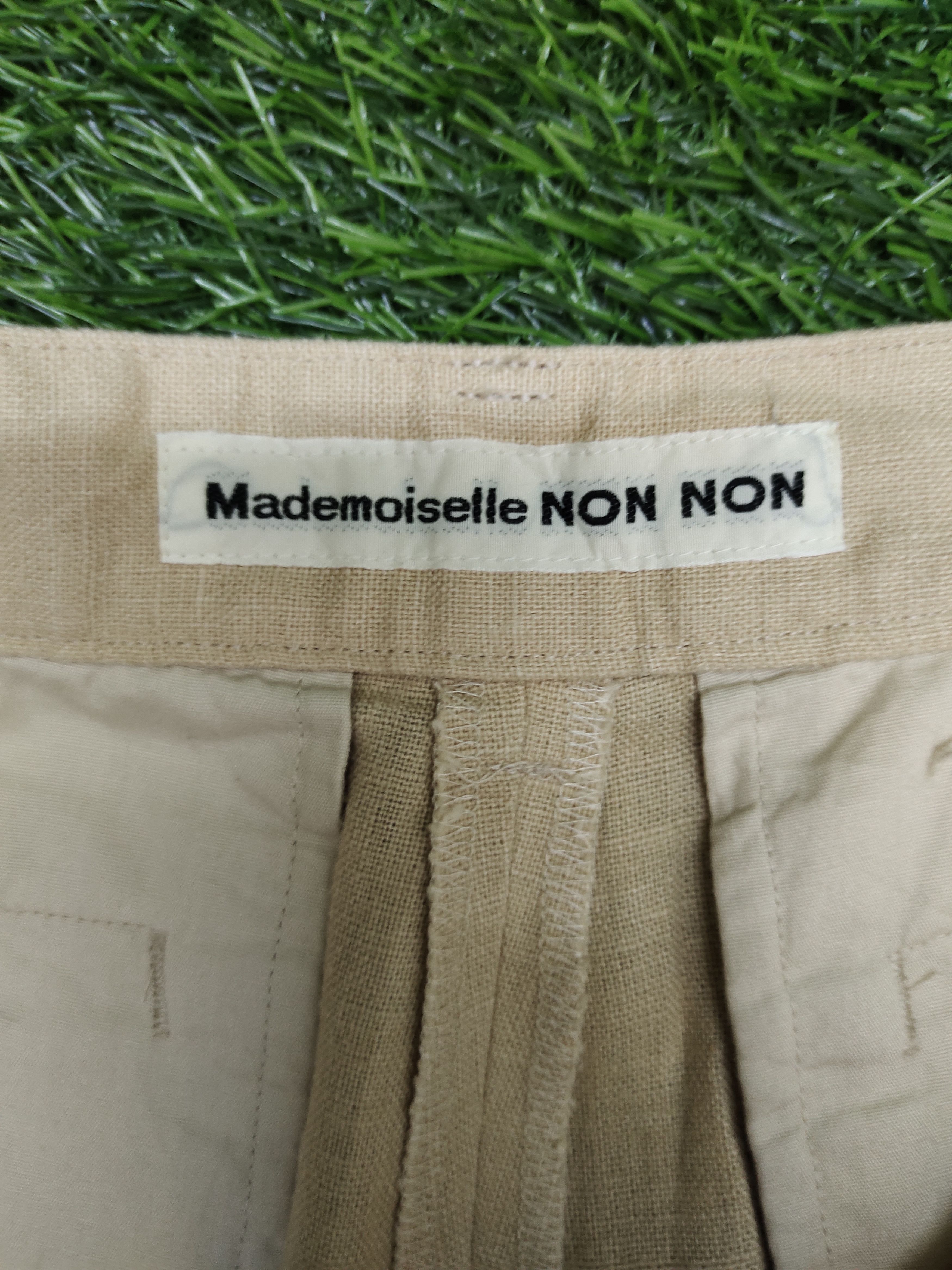 Mademoiselle Non Non Vintage 90s Mademoiselle Linen Trouser Pants Size US 29 - 16 Thumbnail