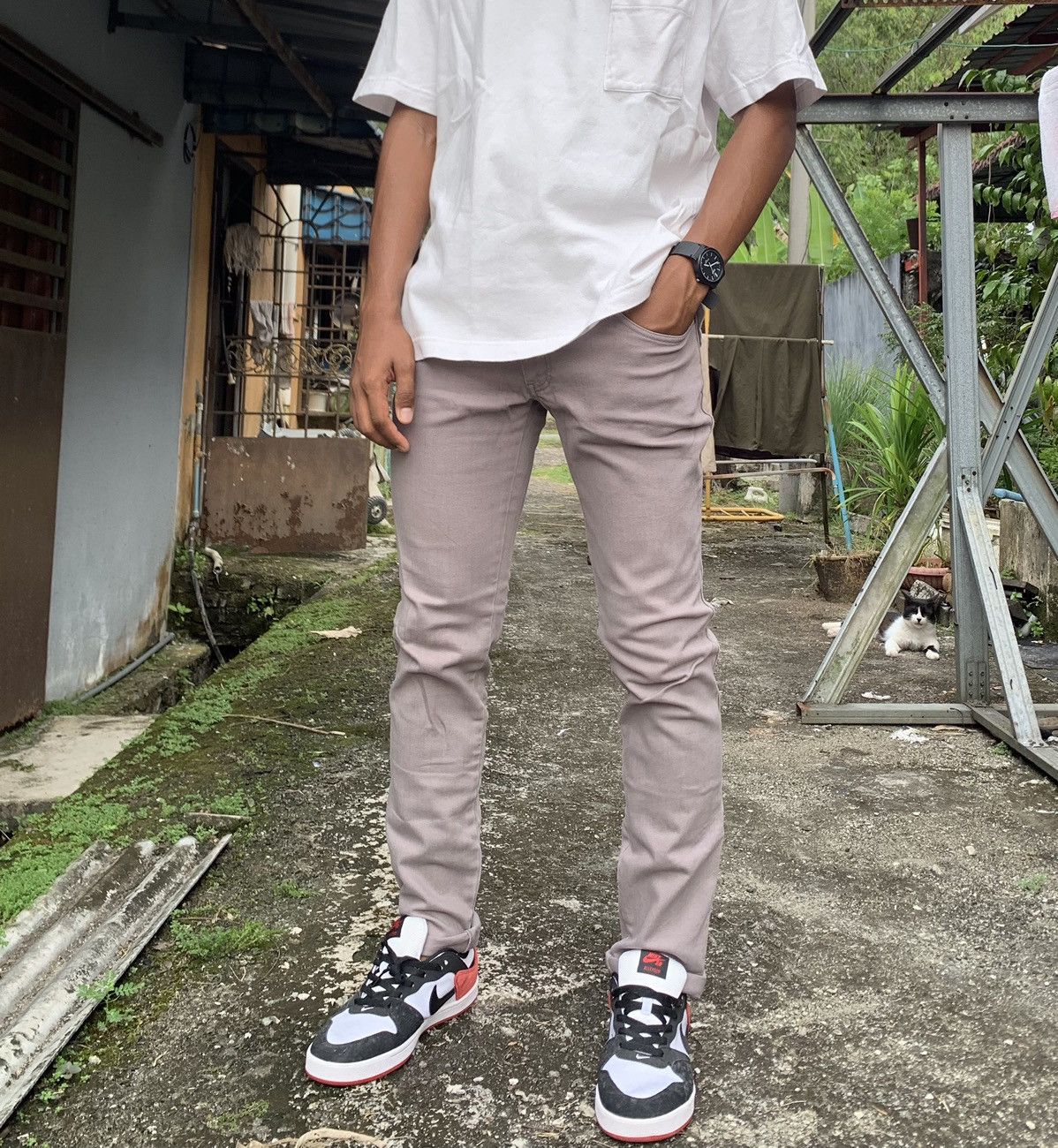 Issey Miyake 👹TSUMORI CHISATO ISSEY MIYAKE CLASSIC SKINNY PANTS Size US 32 / EU 48 - 6 Thumbnail