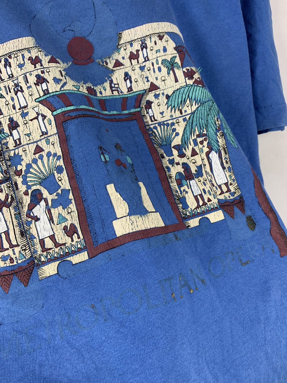Fruit Of The Loom Steals! Vintage 90s FOTL Mumia Aztec Tee Pharaoh Size US M / EU 48-50 / 2 - 4 Thumbnail