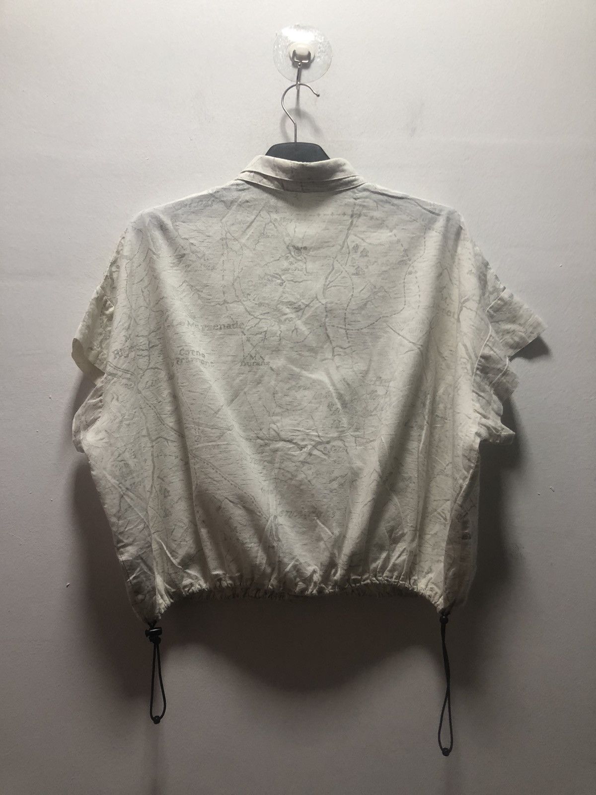 Issey Miyake × Ne-Net NE NET Shirt Maps Button Drawstring Size S / US 4 / IT 40 - 6 Thumbnail