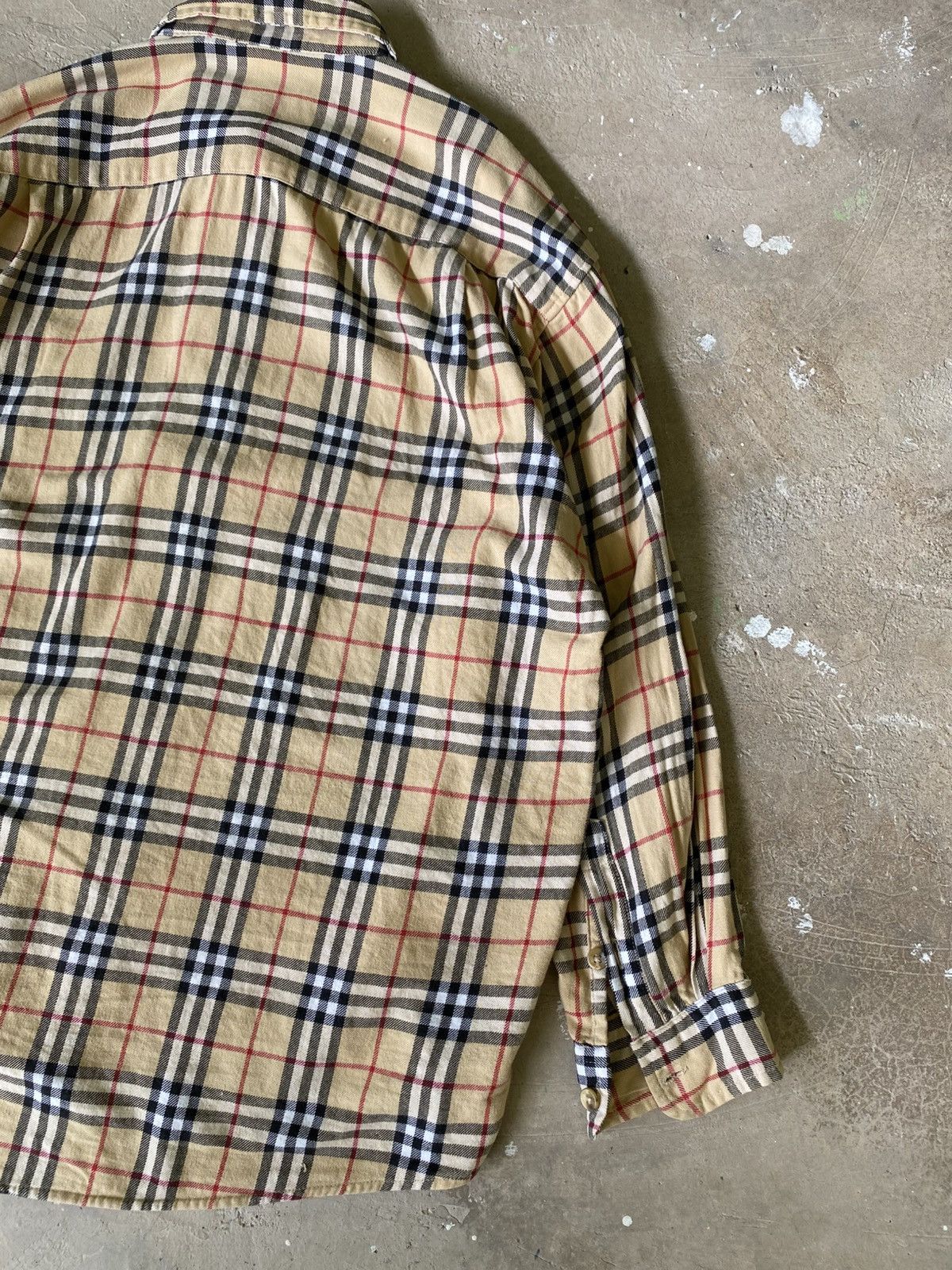 Japanese Brand Arnie Rogan Nova Check Flannel Overshirt Beige Size US M / EU 48-50 / 2 - 8 Thumbnail