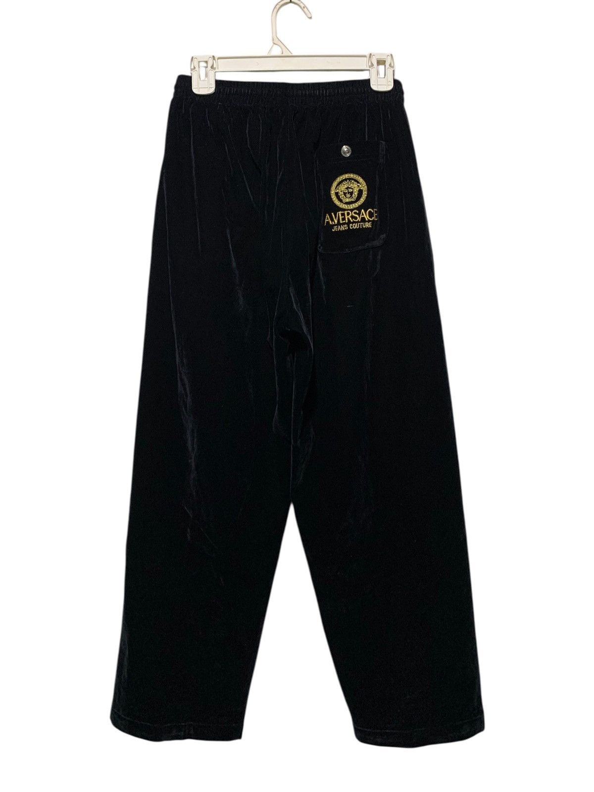 Vintage Vintage A.Versace balloon baggy velvet sweat pants Size US 30 / EU 46 - 1 Thumbnail