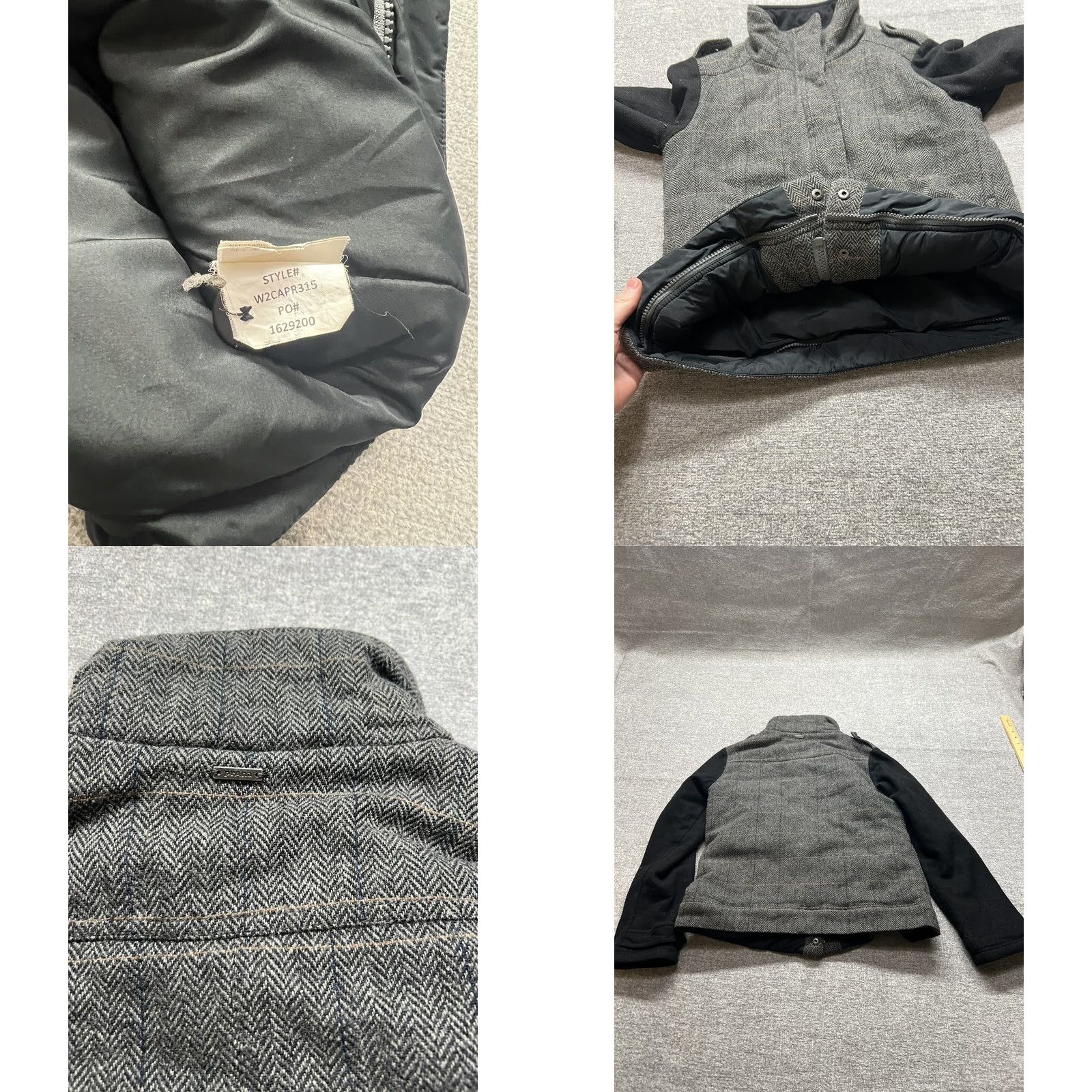 Prana VINTAGE Prana Jacket Womens S Puffer Full Zip Up Coat Outdoors Gray Black Size S / US 4 / IT 40 - 8 Thumbnail