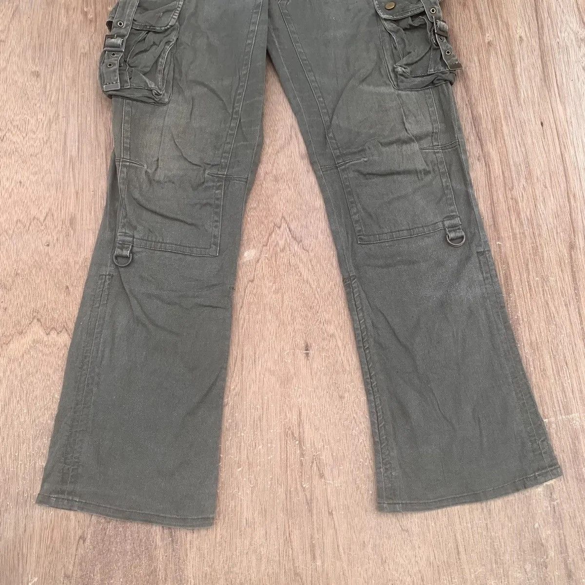 Japanese Brand RARE ‼️DOUBLE KNEE TROUSERS SEMATIC DESIGN CARGO FADED PANTS Size US 31 - 4 Thumbnail