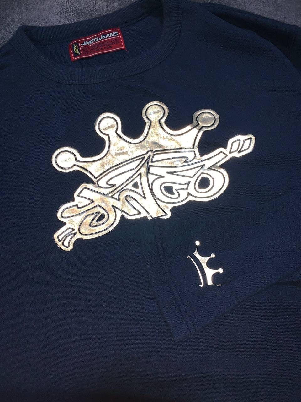 JNCO × Vintage Vintage JNCO Reflective Big Logo y2k long sleeve shirt Size US XL / EU 56 / 4 - 5 Thumbnail