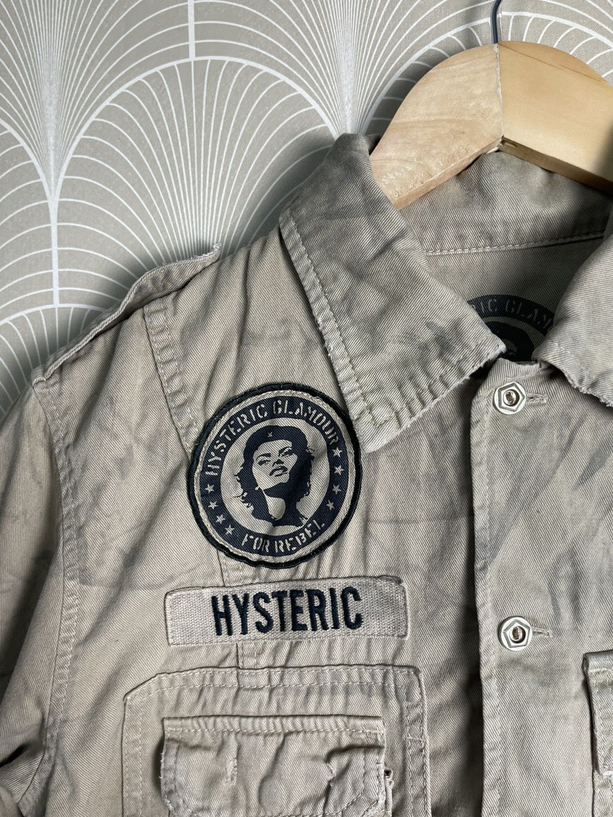 Hysteric Glamour 90s HYSTERIC GLAMOUR MILITARY BUTTON UP SHIRT Size US S / EU 44-46 / 1 - 9 Thumbnail