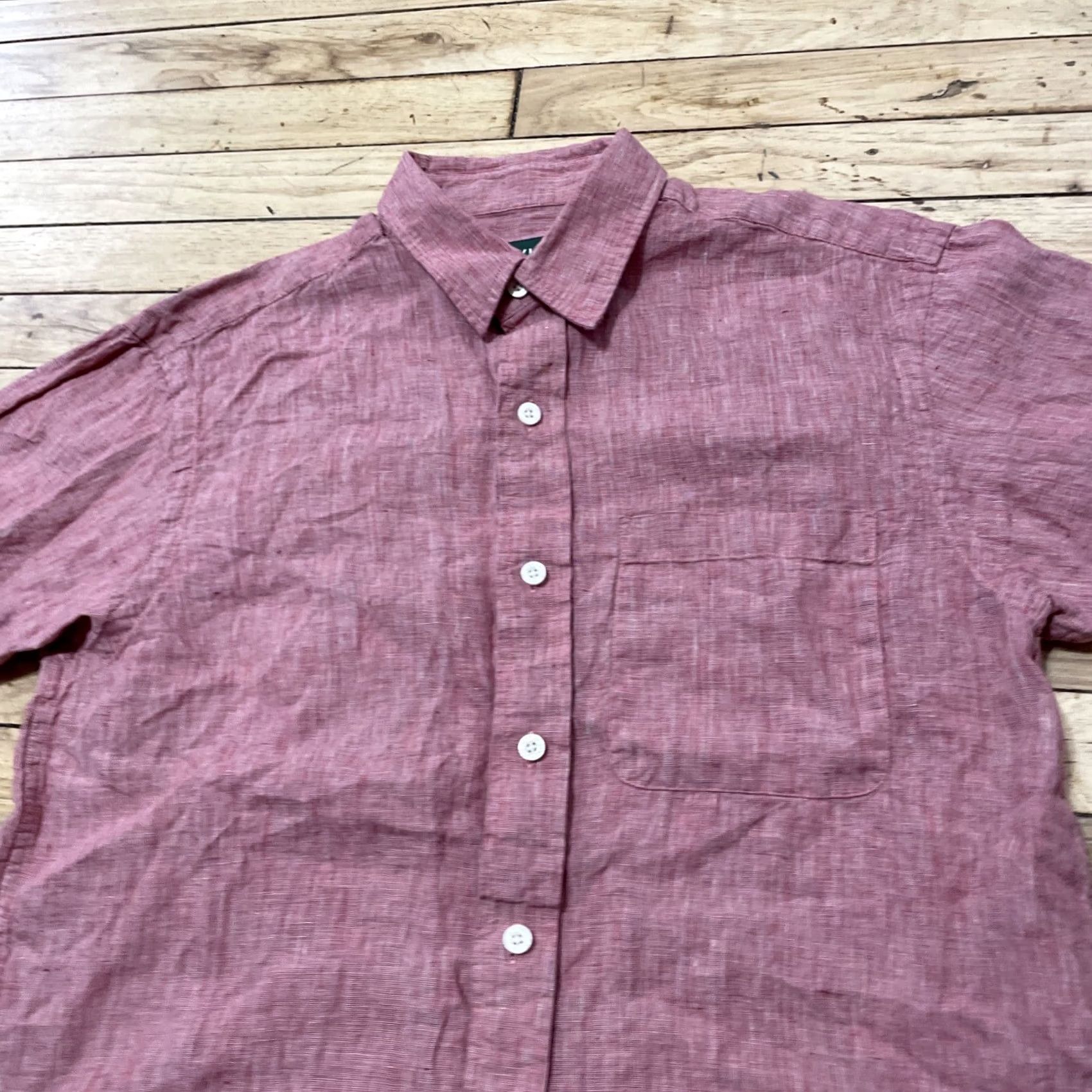 Orvis Orvis 100% Linen Shirt Men M Light Salmon Red Casual Beachy Preppy Button Down Size US M / EU 48-50 / 2 - 2 Thumbnail
