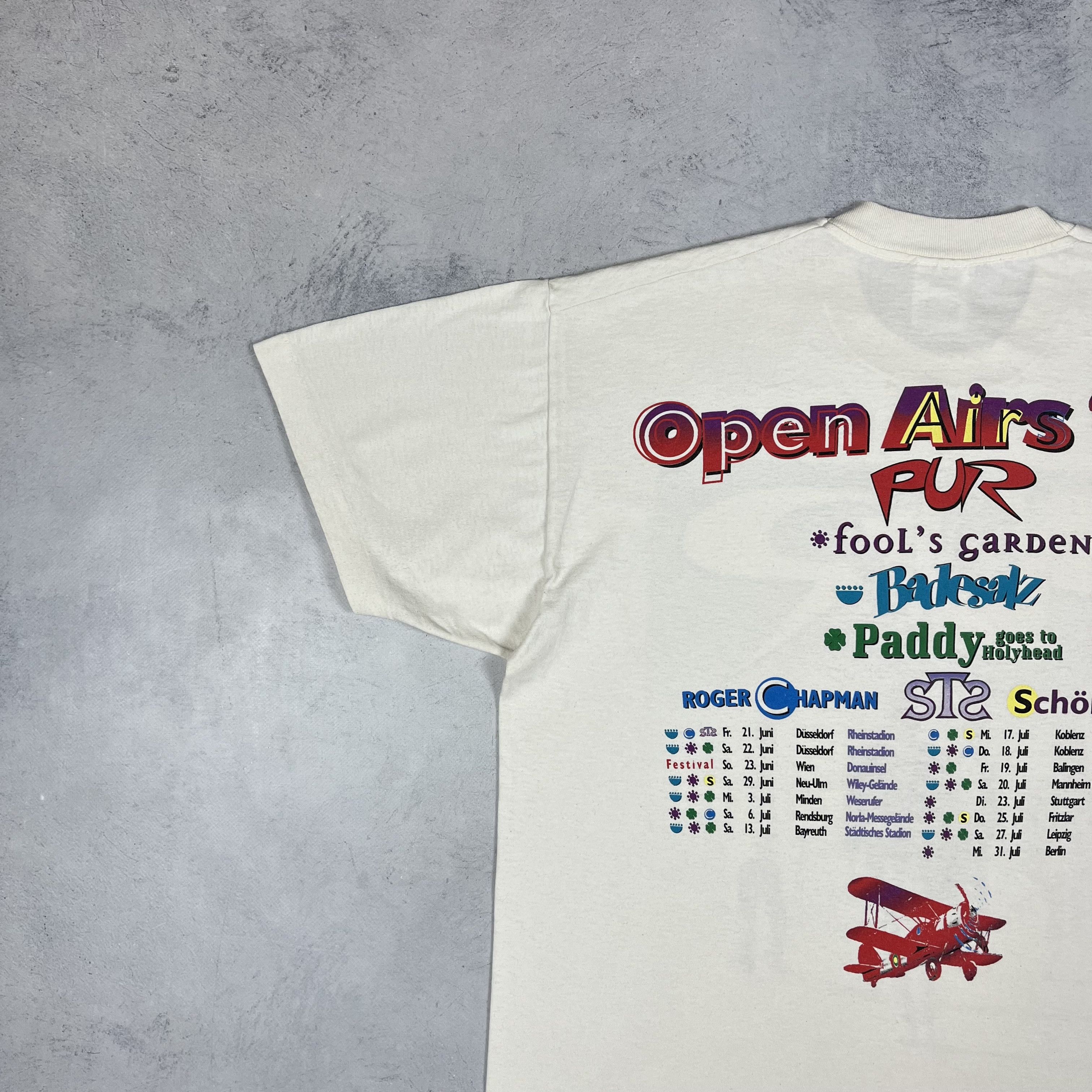 Band Tees Vintage PUR Rock Band Open Air Tour T Shirt 1996 Size US XL / EU 56 / 4 - 19 Thumbnail