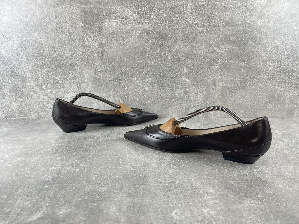Christian Dior Monsieur Christian Dior Galliano 00s Leather Logo Pumps Heels Shoes Size US 9.5 / IT 39.5 - 5 Thumbnail
