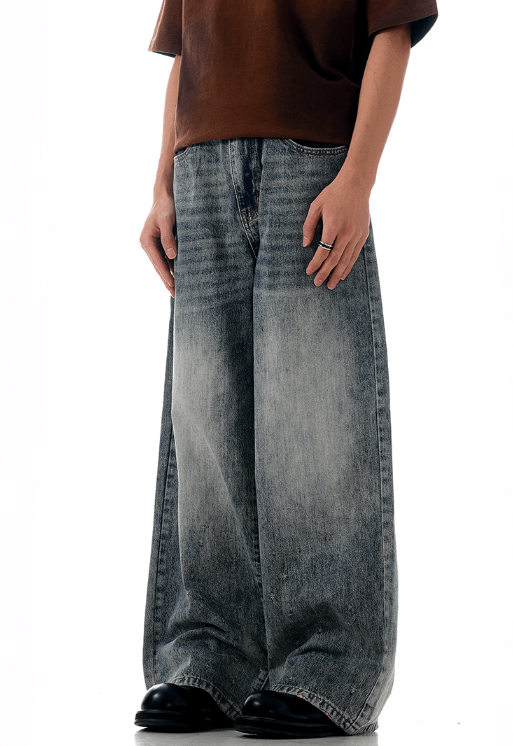 Japanese Brand × Jean American retro washed vintage distressed blue jeans Size US 32 / EU 48 - 5 Thumbnail