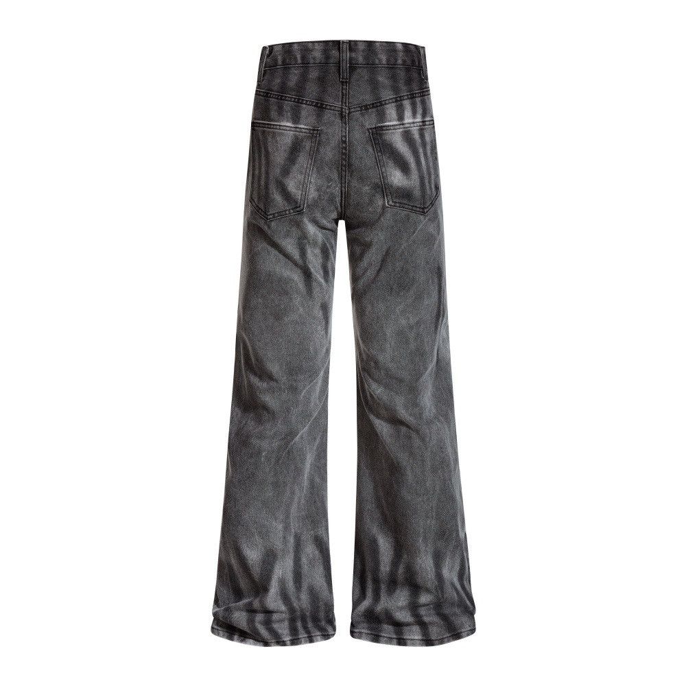 Vintage Men's hippie trendy flared distressed tie-dye dirty jeans Size US 32 / EU 48 - 2 Thumbnail