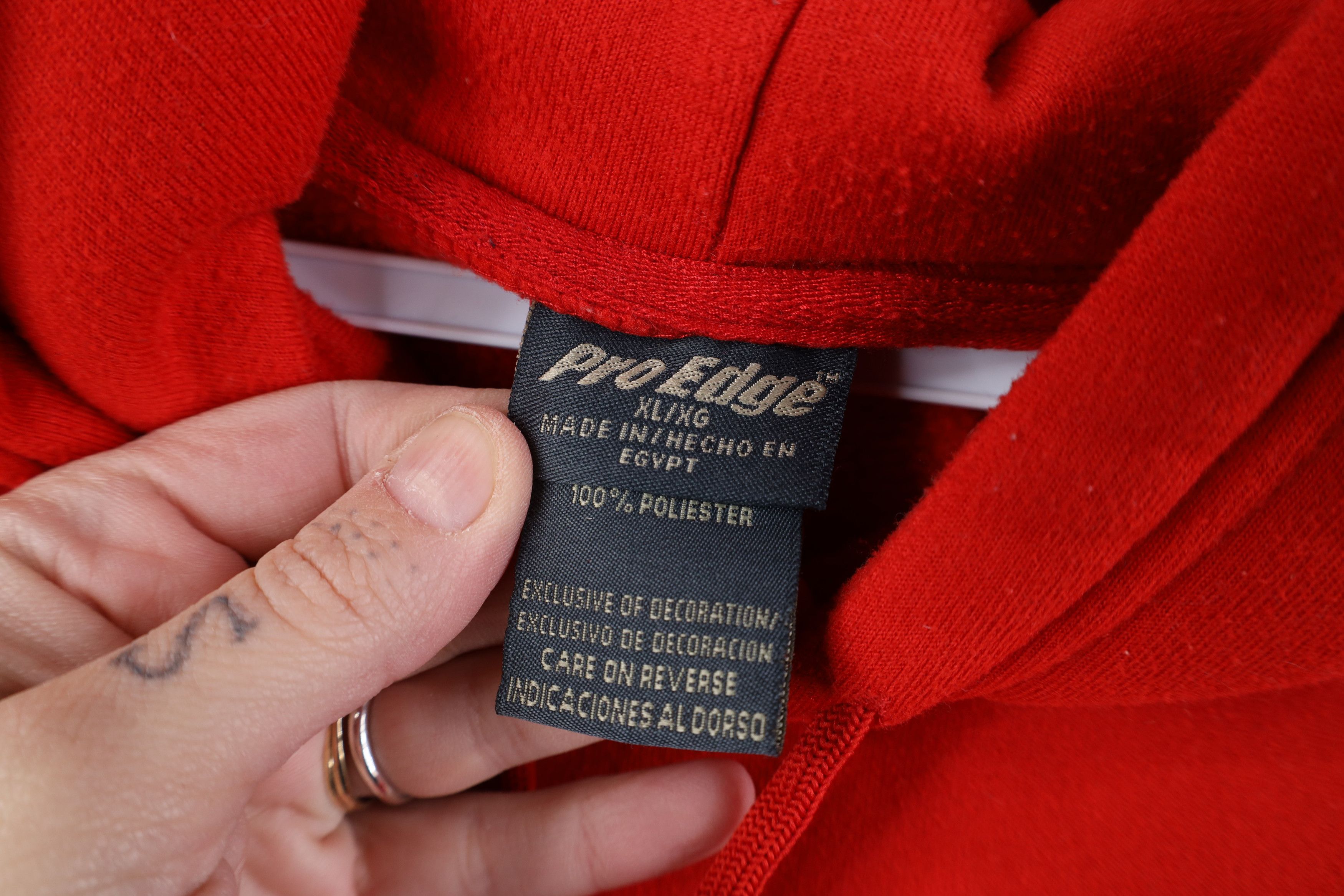Vintage Vintage Spell Ohio State University Hoodie Sweatshirt Red Size US XL / EU 56 / 4 - 10 Thumbnail