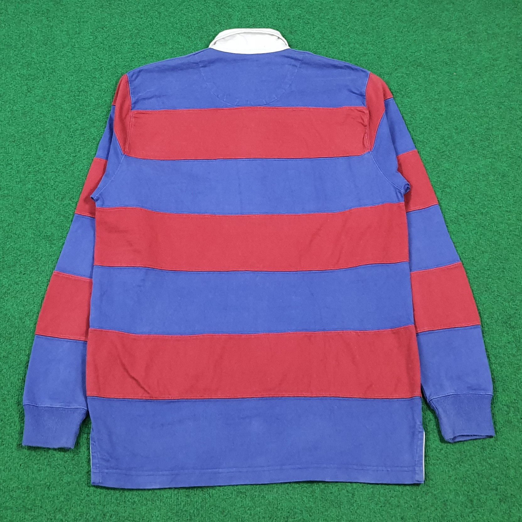 Polo Ralph Lauren Vintage Polo Ralph Lauren Rugby Striped Polo Shirt E1N14 Size US M / EU 48-50 / 2 - 4 Thumbnail