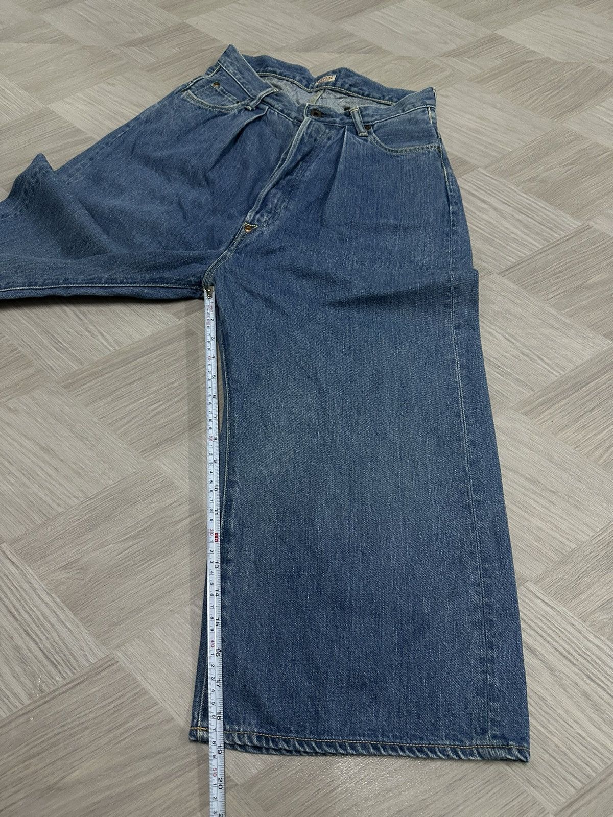 Kapital Kapital Japan Wide Leg Buckle Bag Denim Pant Size US 28 / EU 44 - 20 Thumbnail