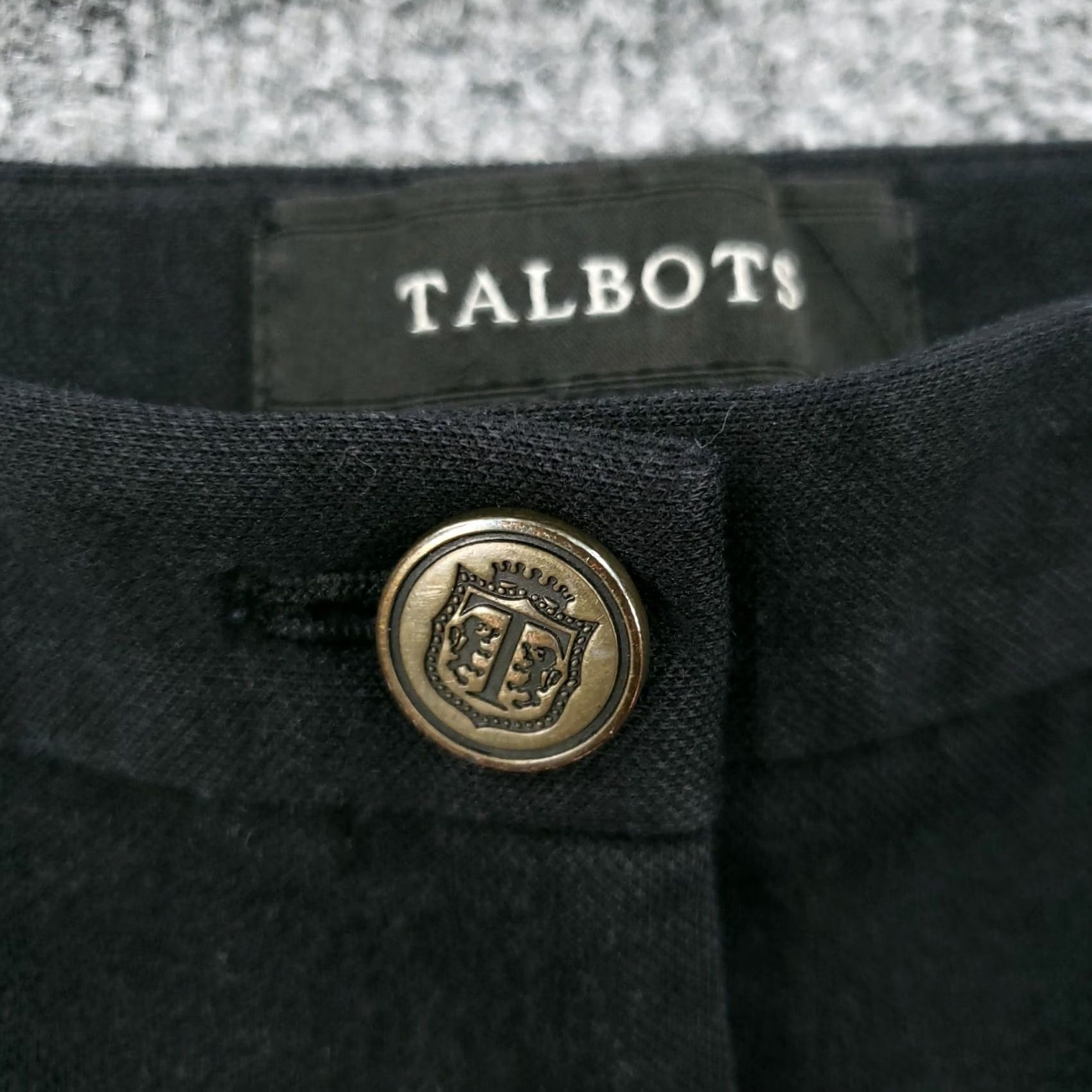 Talbots Talbots Pants Womens 12 Black Dalton Mid Rise Straight Zip Fly Stretch Trouser Size 34" / US 12 / IT 48 - 7 Thumbnail