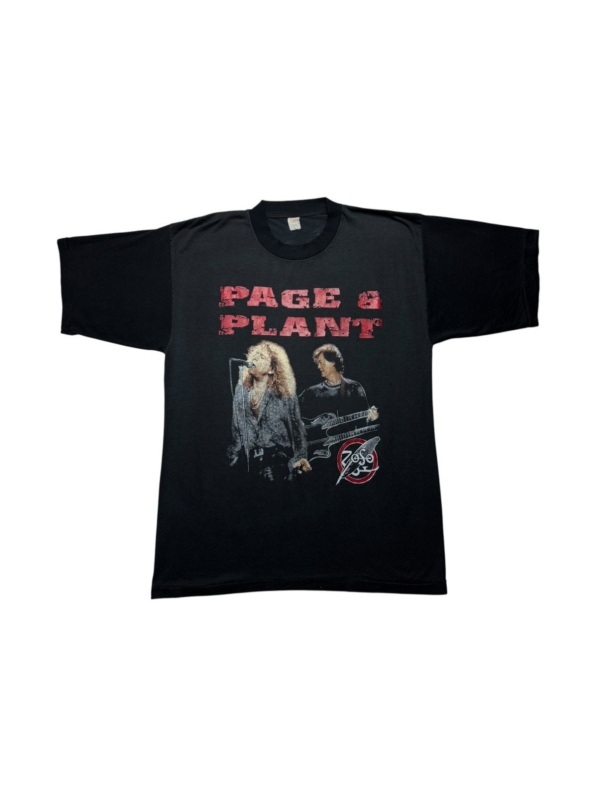 Band Tees Vintage 1998 Page & Plant Led Zeppelin Band Tee Shirt Size US XL / EU 56 / 4 - 1 Thumbnail
