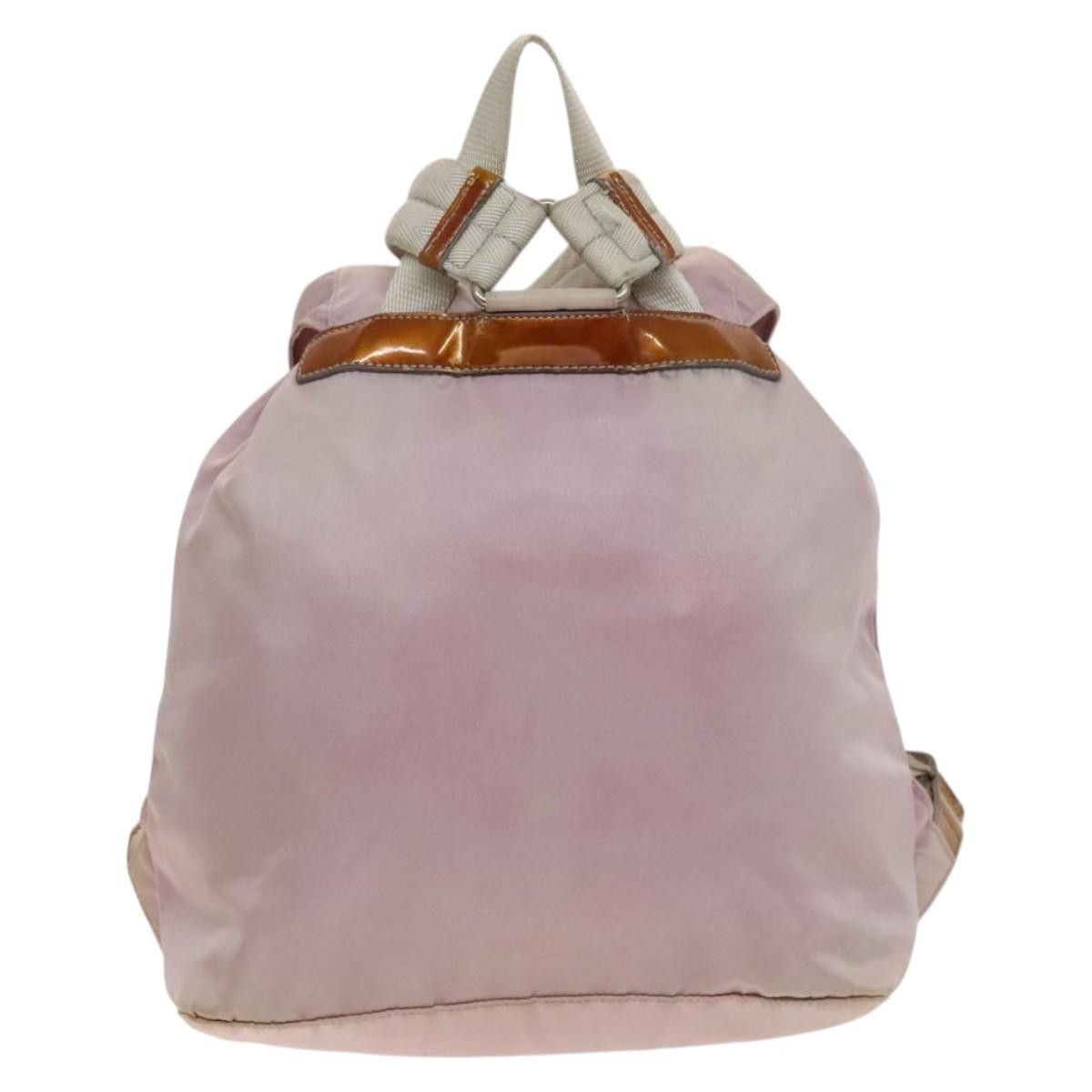 Prada PRADA Backpack Nylon Pink Silver Size ONE SIZE - 3 Thumbnail