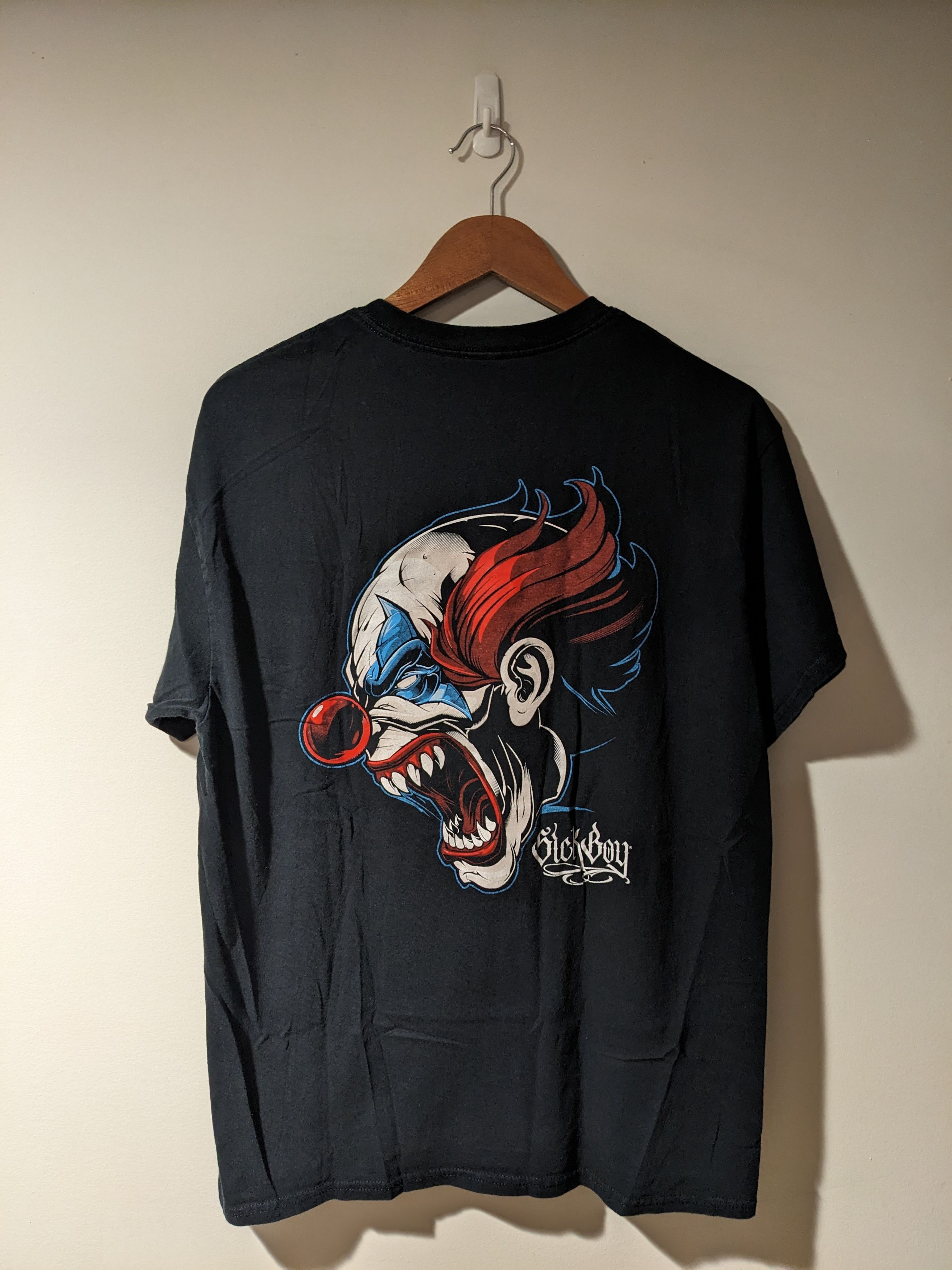 Harley Davidson × Vintage Vintage Y2K Sick Boy Motorcycle Clown Horror Scary T-Shirt Size US M / EU 48-50 / 2 - 1 Thumbnail