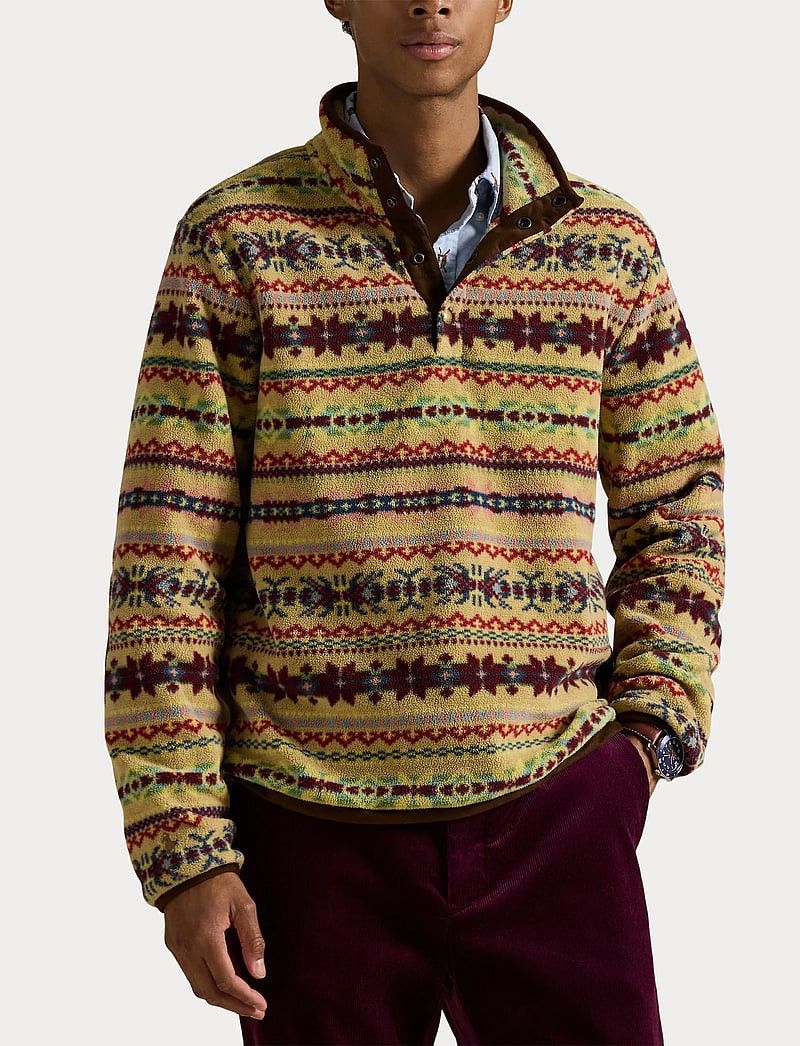 Polo Ralph Lauren Polo Ralph Lauren Fair Isle-Inspired Fleece Pullover Large Size US L / EU 52-54 / 3 - 4 Thumbnail