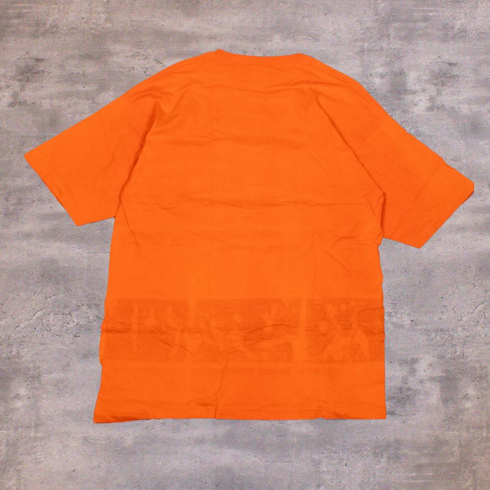 Vintage Vintage 1990s TT & CO Pocket Single Stitch Sun Fadeed Orange Tee Size US L / EU 52-54 / 3 - 2 Thumbnail