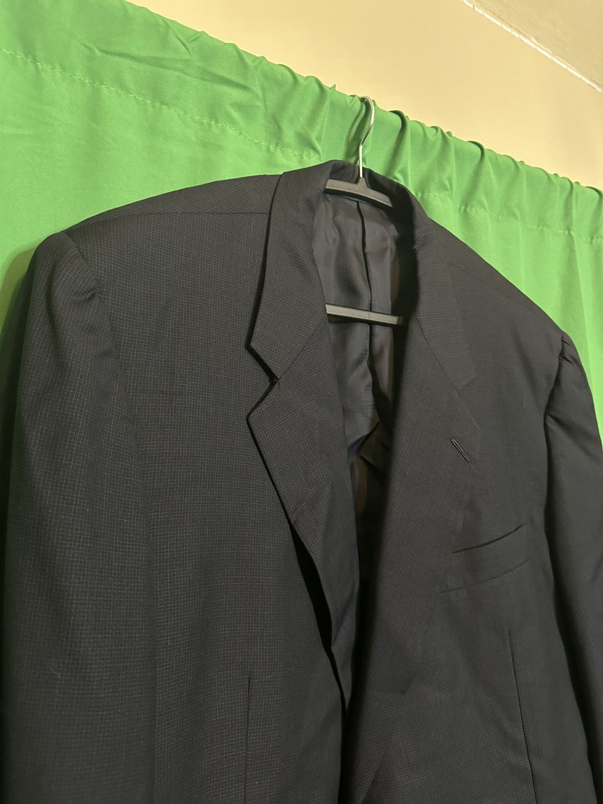 Hickey Freeman × Loro Piana Super 120s Tasmanian wool navy blue blazer Size 46L - 2 Thumbnail