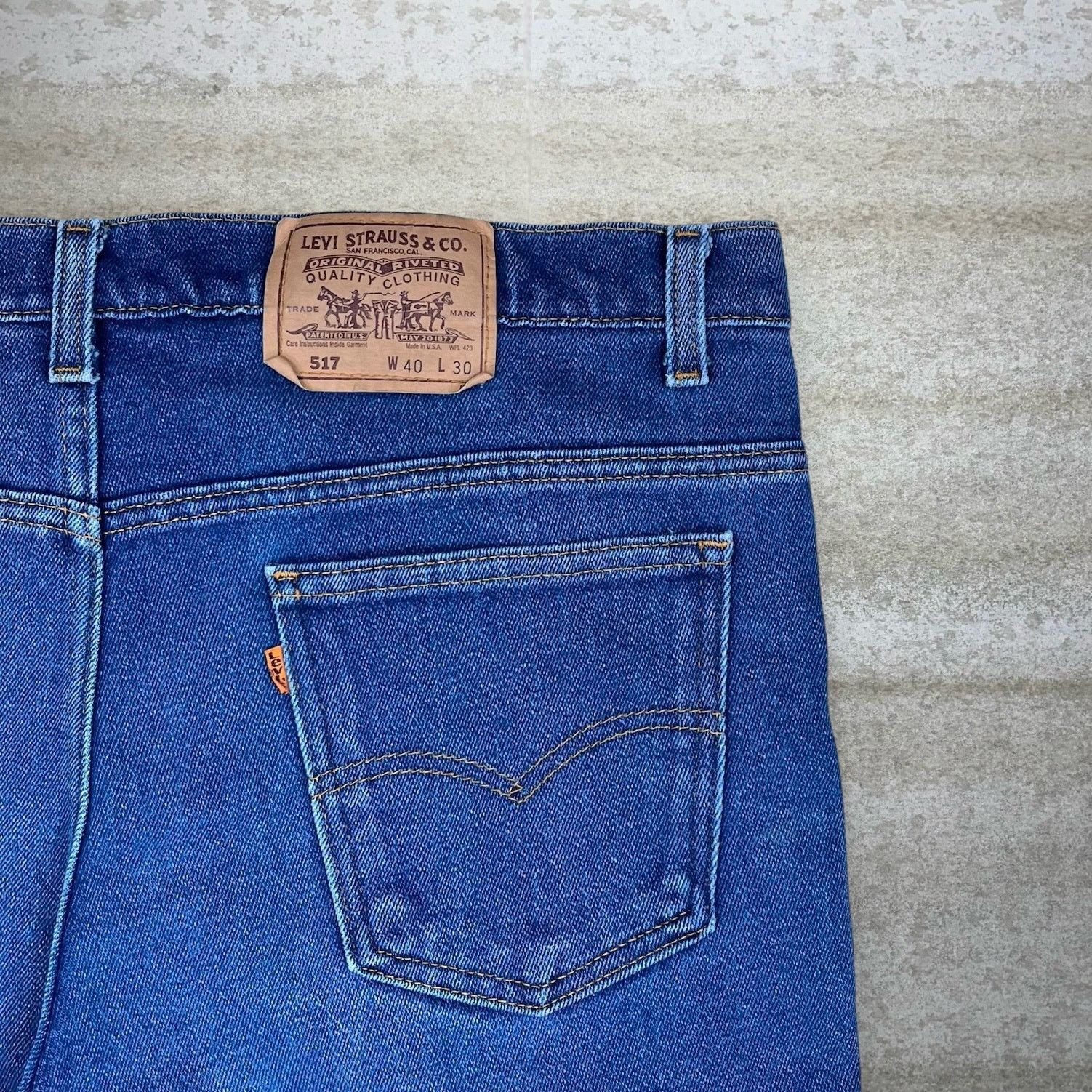 Levi's Vintage 90s Orange Tab Levis Jeans 40x30 Bootcut Dark Wash Size US 40 / EU 56 - 3 Thumbnail