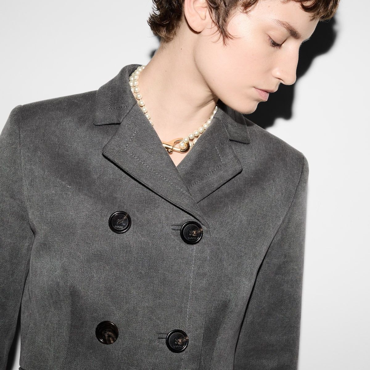 Gucci oc11z1125 Cotton Canvas Delavé Jacket in Dark Grey Size XXL / US 16-18 / IT 52-54 - 2 Thumbnail