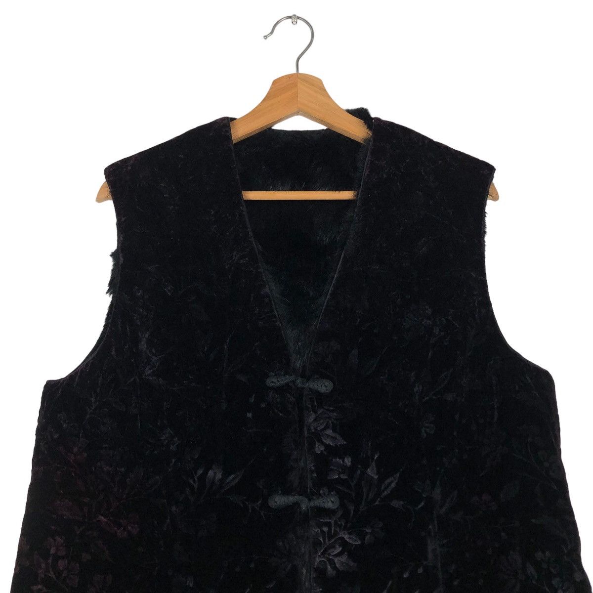 Japanese Brand 🔥Vintage Suede Velvet Vest Flower Full Print Design Size US M / EU 48-50 / 2 - 2 Thumbnail