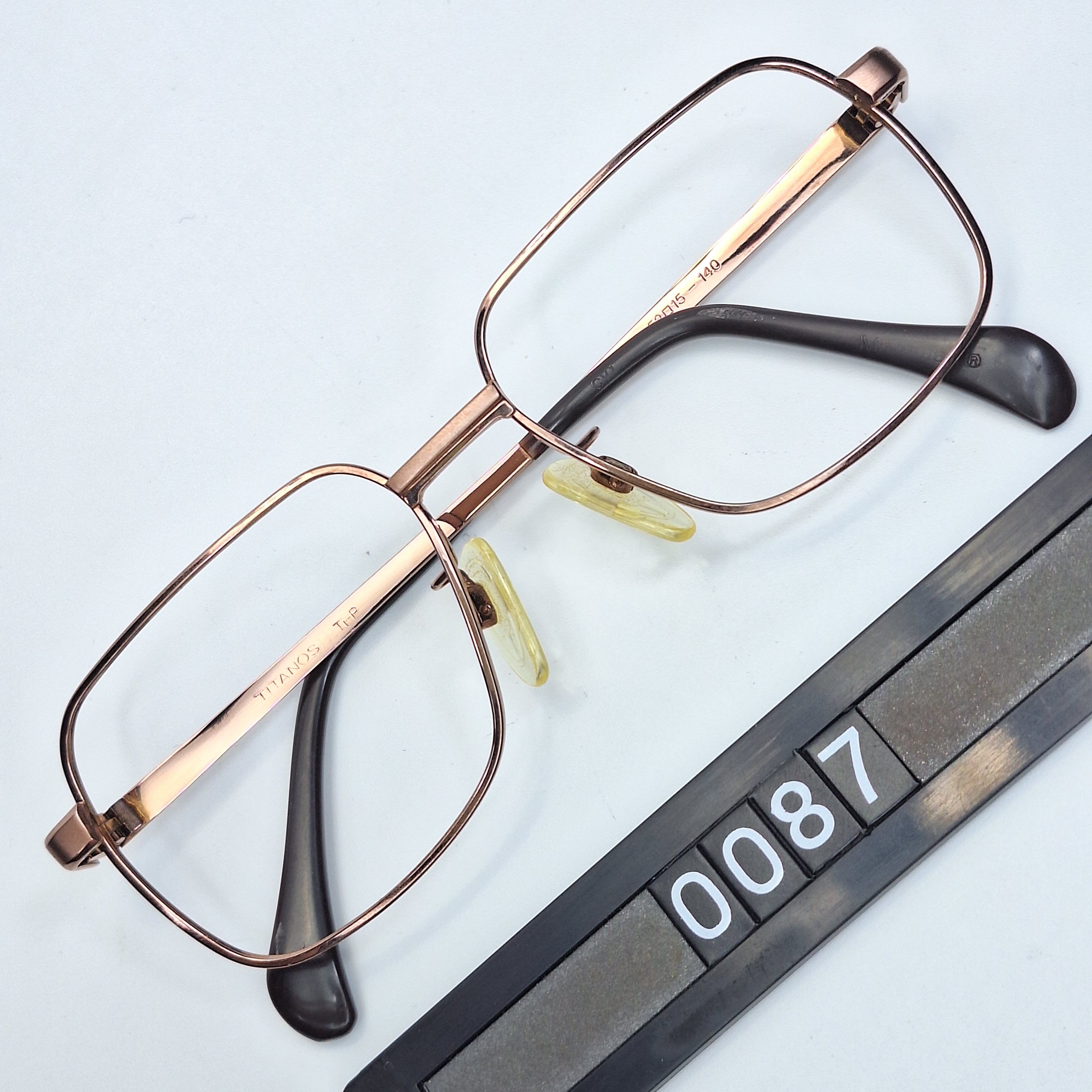 Other MARUMAN Titanos T-734 Ti-P Pure Titanium Square Eyeglass Size ONE SIZE - 1 Thumbnail