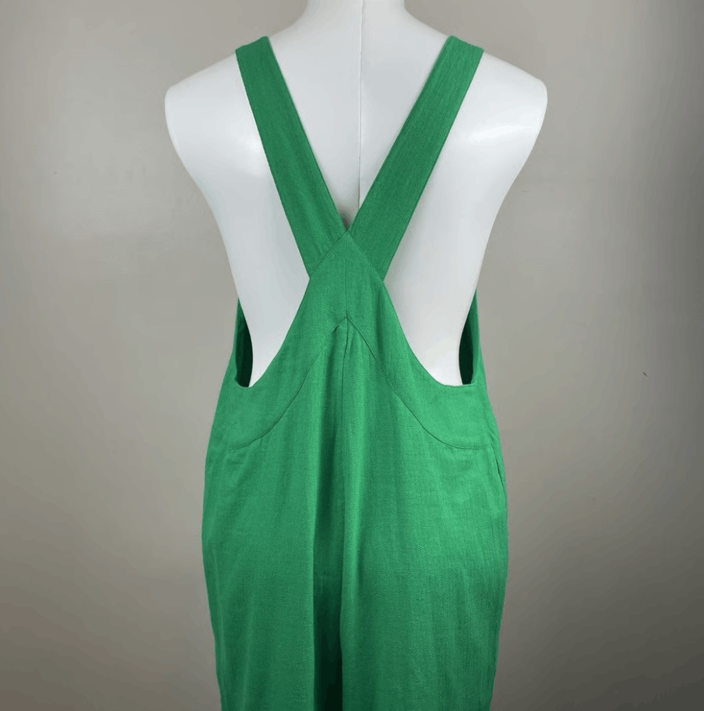 Free People Free People Jumpsuit Kelly Green Boho Overalls Jumpsuit XS Size 25" / US 0 / IT 36 - 17 Thumbnail