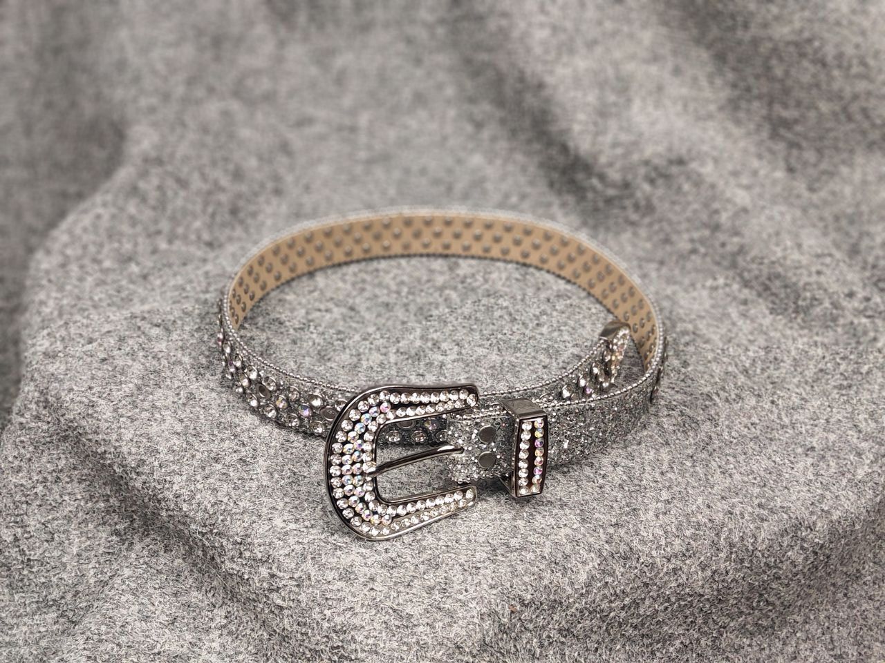 If Six Was Nine Vintage Hysteric Glamour B.B Simon Style Y2K stones Belt Size ONE SIZE - 2 Thumbnail