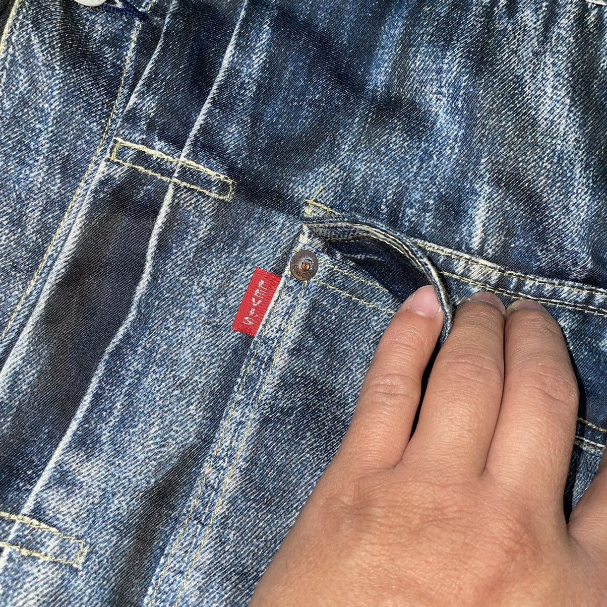Junya Watanabe × Levi's Junya Watanabe Levi’s Type 1 Illusion Denim Jacket AD 2021 Size US XL / EU 56 / 4 - 8 Thumbnail