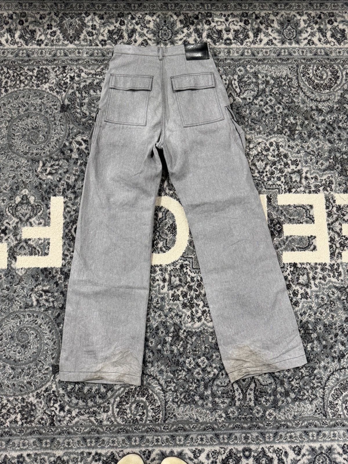 Rick Owens Drkshdw Rick Owens DRKSHDW Pad Cargos Grey Size US 29 - 2 Thumbnail