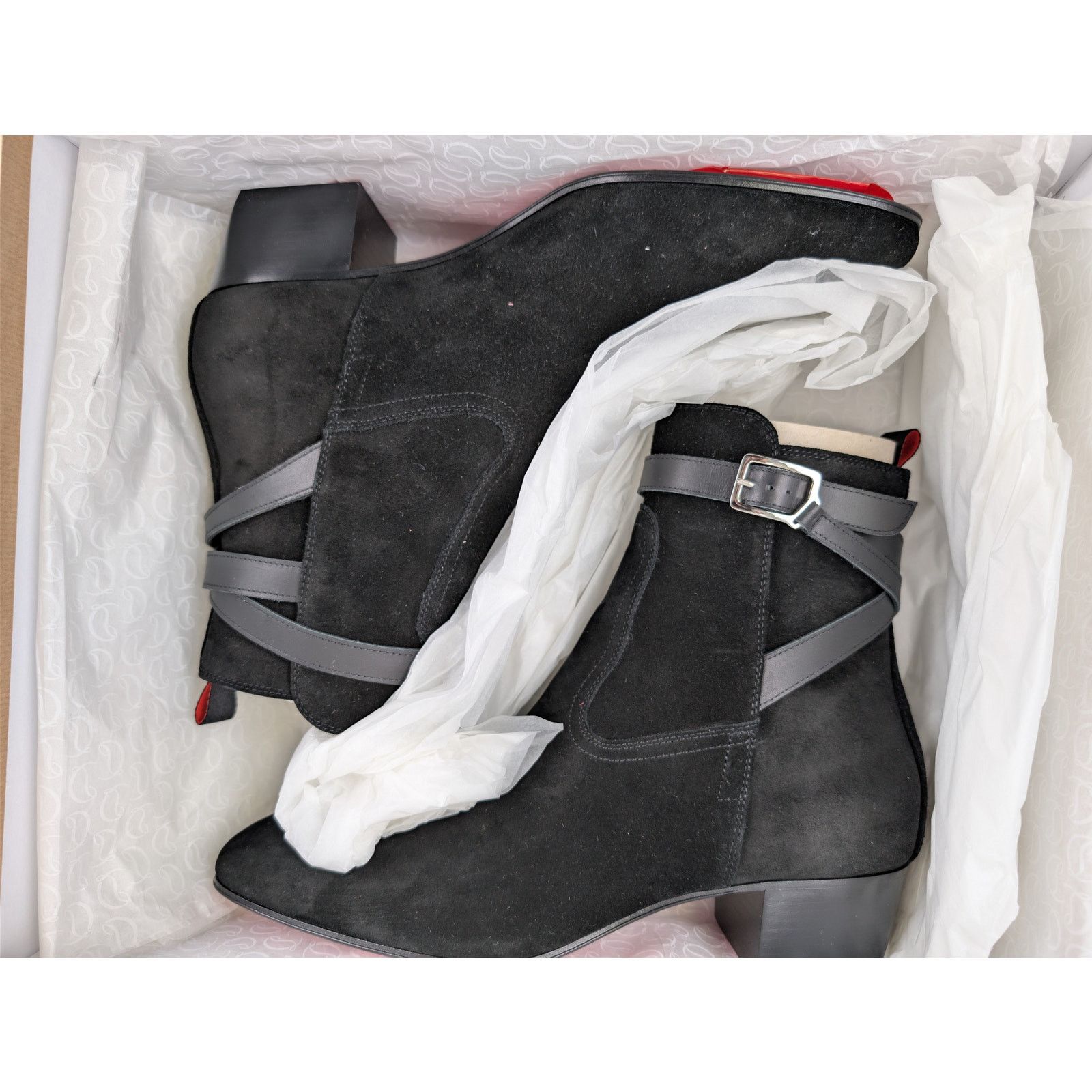 Christian Louboutin o1rshd1 Rosalio Jodhpur 40 Boots in Black 43 Size US 10 / EU 43 - 21 Thumbnail