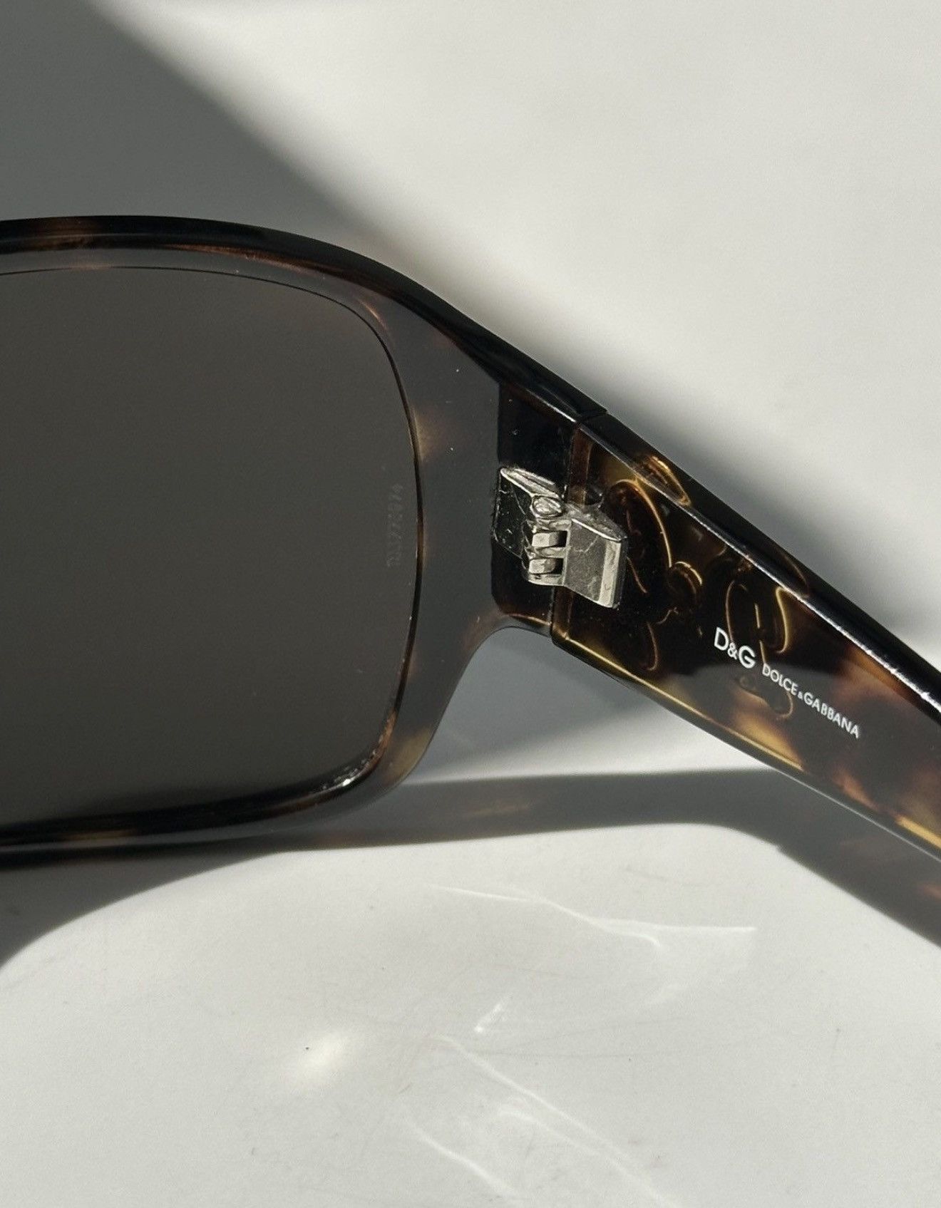 Dolce & Gabbana DOLCE & GABBANA Crystal Logo Brown Mask Sunglasses Vintage Size ONE SIZE - 11 Thumbnail