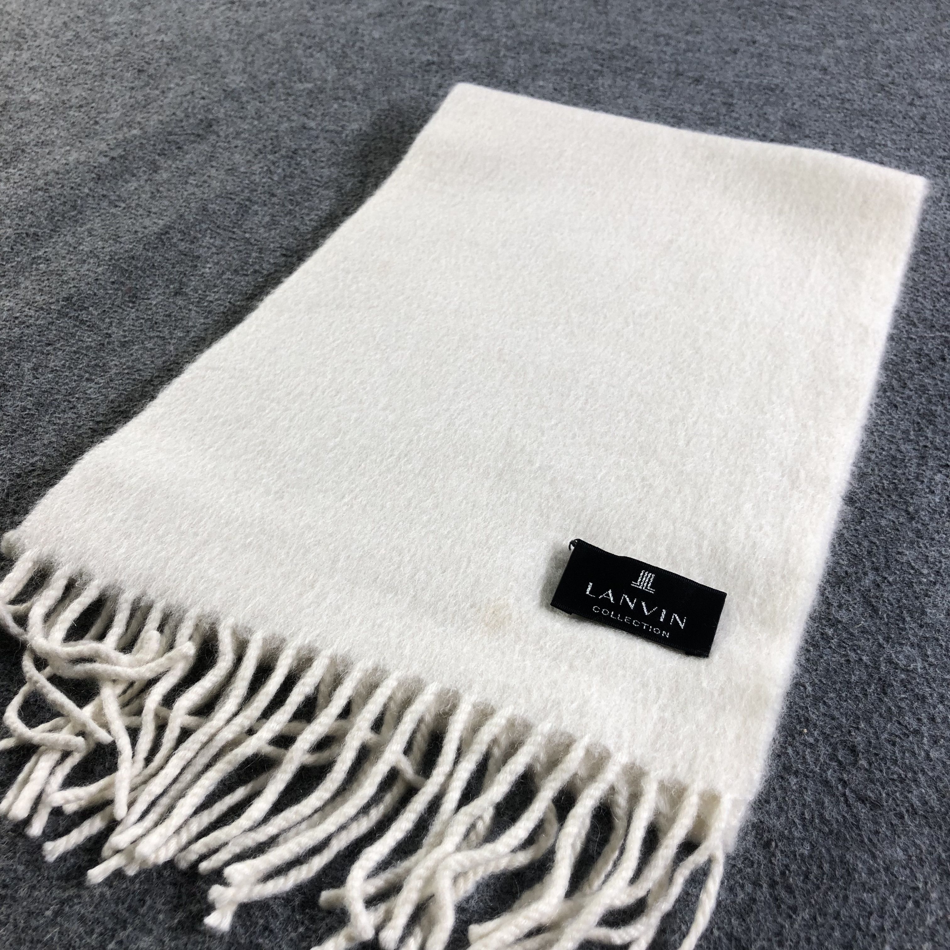 Lanvin Lanvin Cashmere Scarf Muffler Neckwear V2487 Size ONE SIZE - 3 Thumbnail
