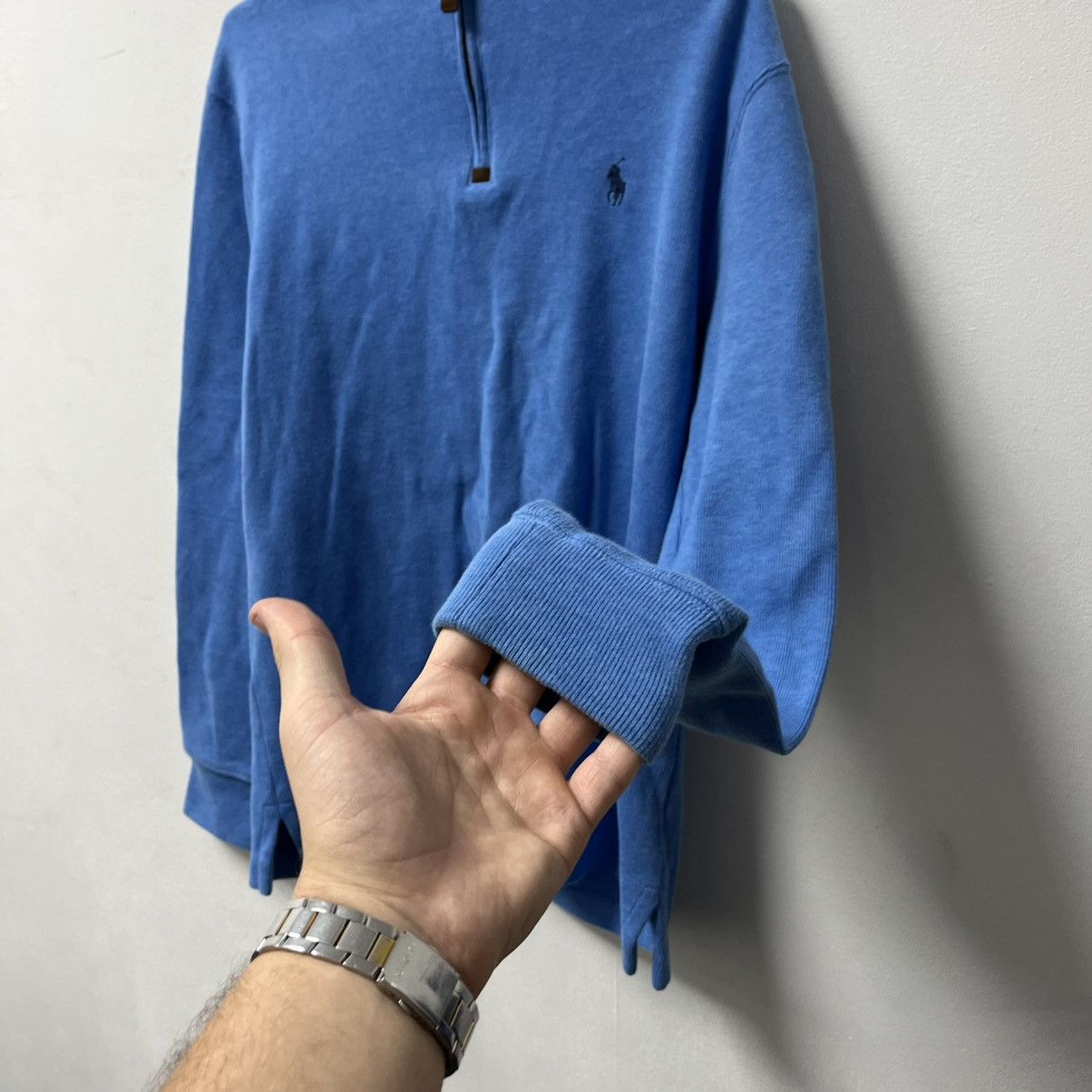 Polo Ralph Lauren Vintage Polo Ralph Lauren 1/3 zip up faded y2k sweatshirt Size US S / EU 44-46 / 1 - 7 Thumbnail