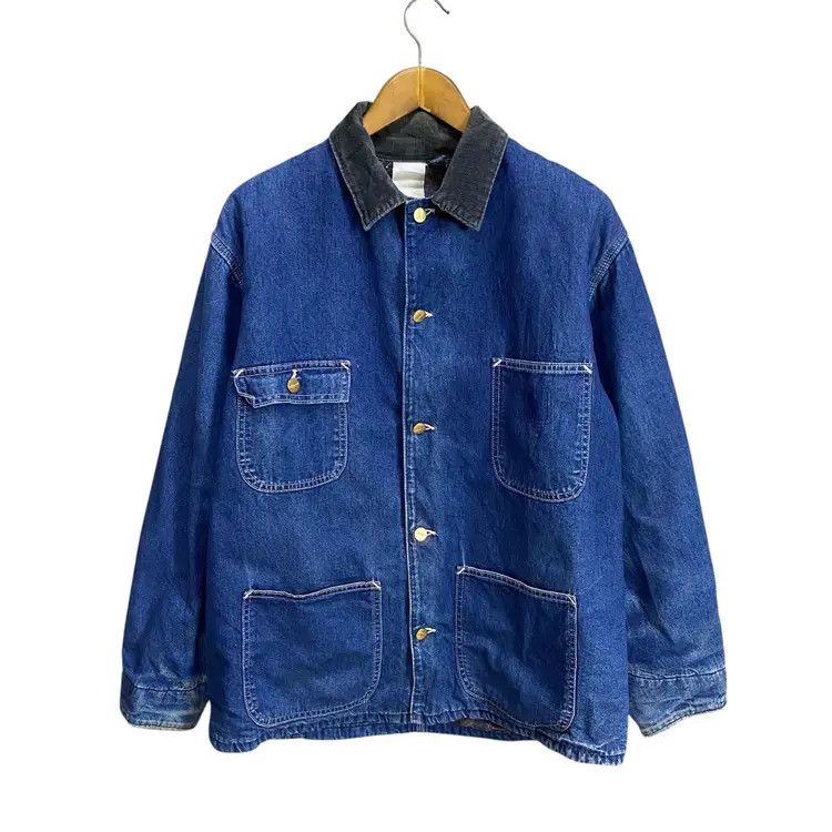 Carhartt Vintage Carhartt linen blanket denim chore jacket Size US L / EU 52-54 / 3 - 1 Thumbnail