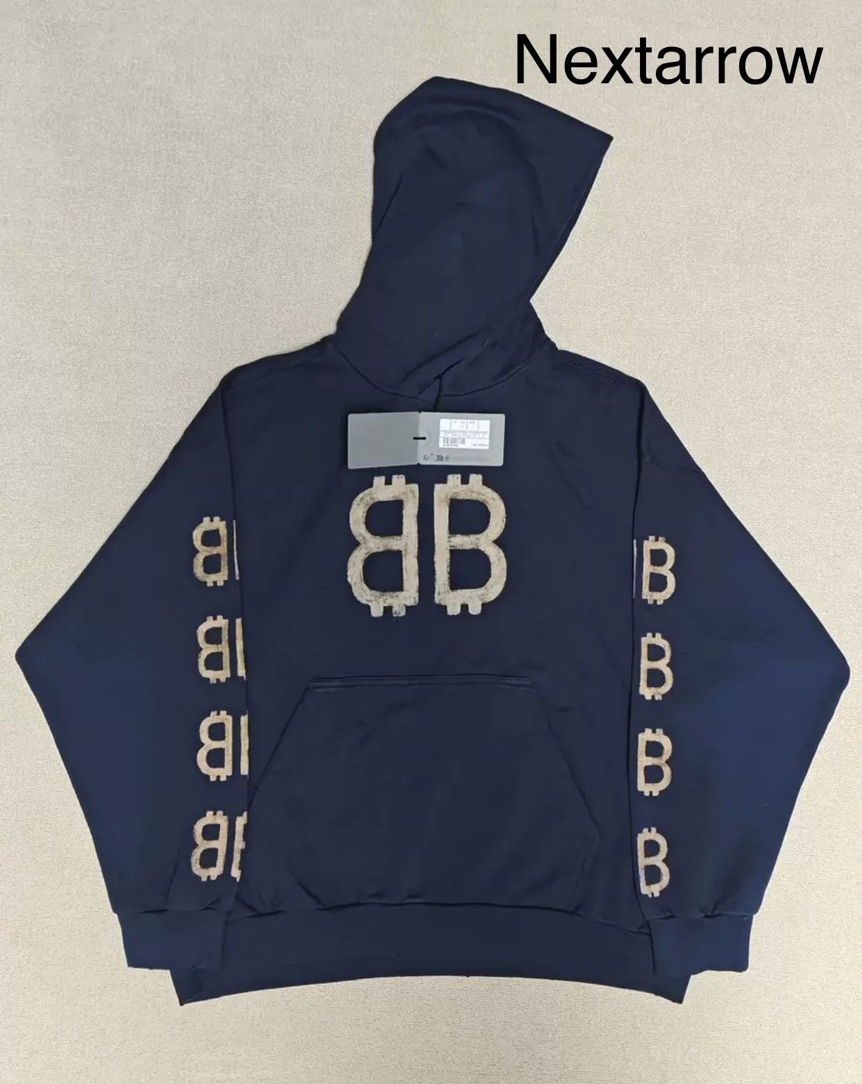 【関税込み】Balenciaga ブルー Crypto フーディ Blue Crypto Hoodie by Balenciaga on Sale