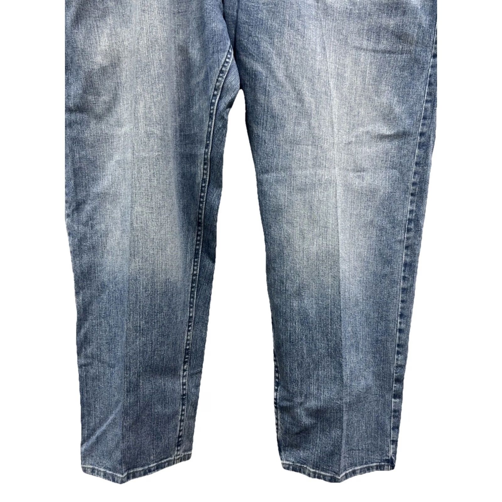 Nautica Nautica Relaxed Fit Jeans Men’s 50x32 Blue Denim Stretch 5-Pocket Straight Zip Button Casual Pants Size US 34 / EU 50 - 3 Thumbnail