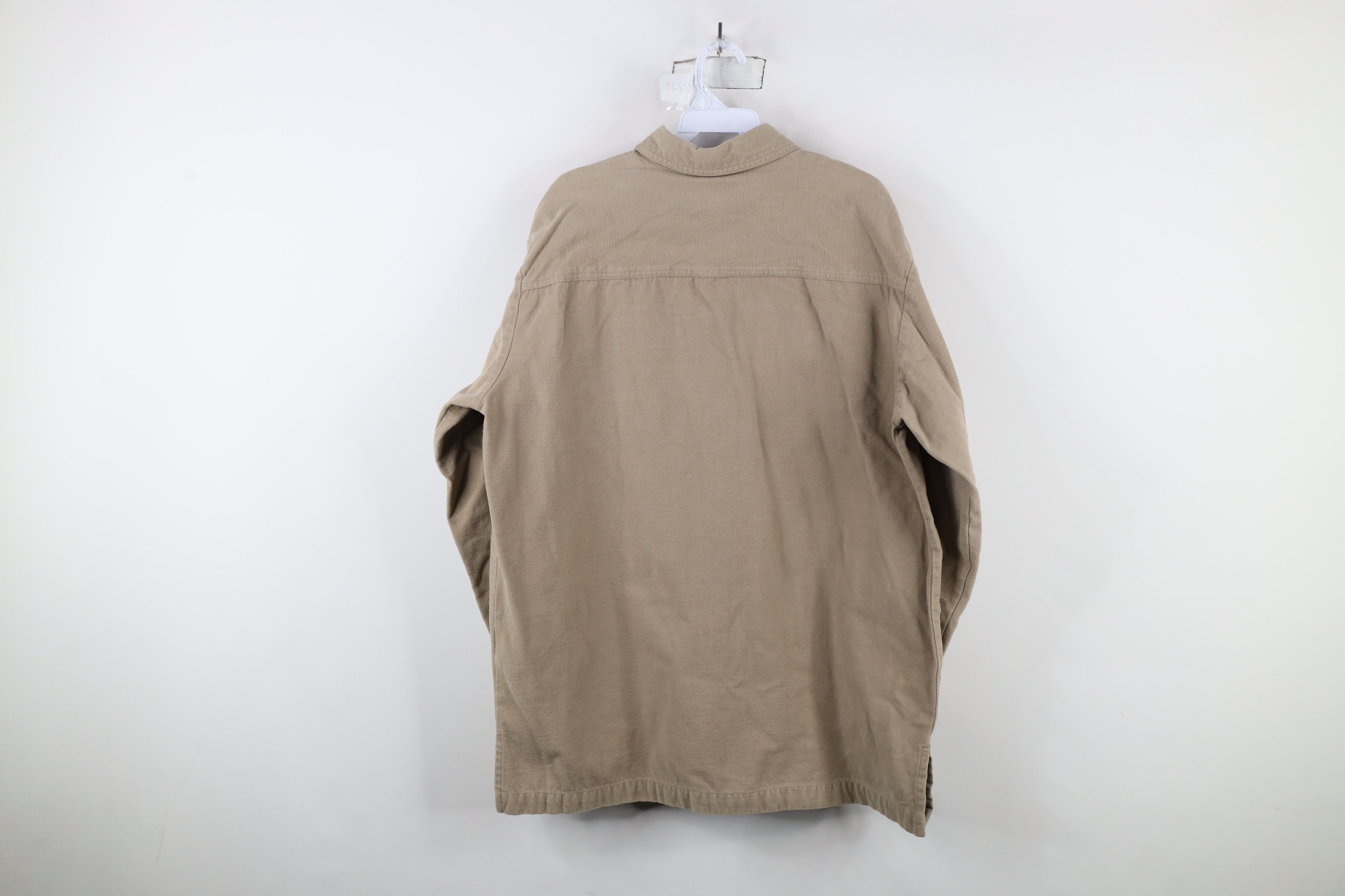 Vintage Vintage 90s Streetwear Heavyweight Cloth Button Shirt Size L / US 10 / IT 46 - 8 Thumbnail