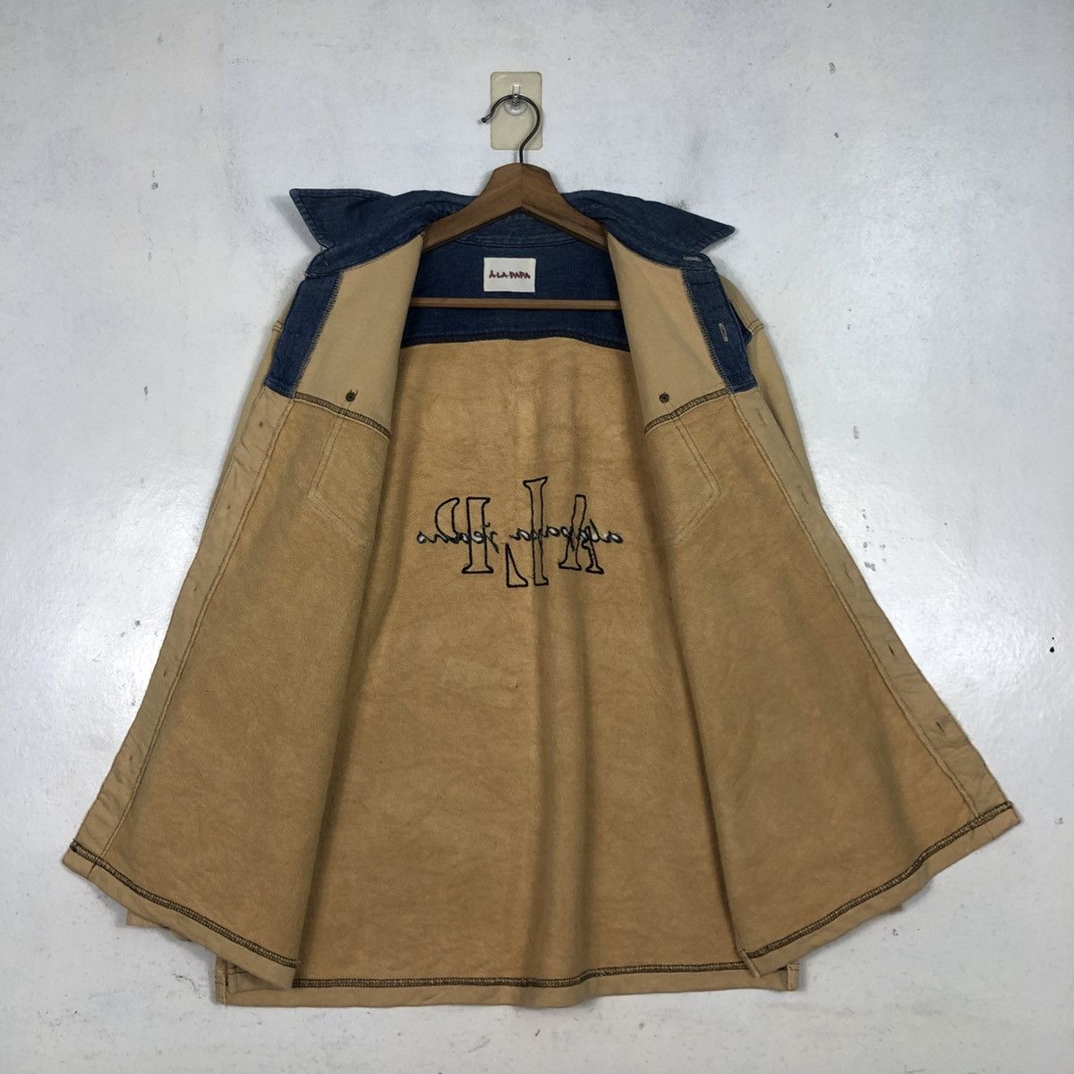 Japanese Brand 📌Vintage Button Chore Jacket Alapapa Issey Miyake Big Logo Size US M / EU 48-50 / 2 - 17 Thumbnail