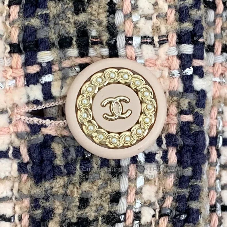 Chanel Chanel Cruise Series Brown Plaid Cotton Lapel Single-breas Size XS / US 0-2 / IT 36-38 - 5 Thumbnail