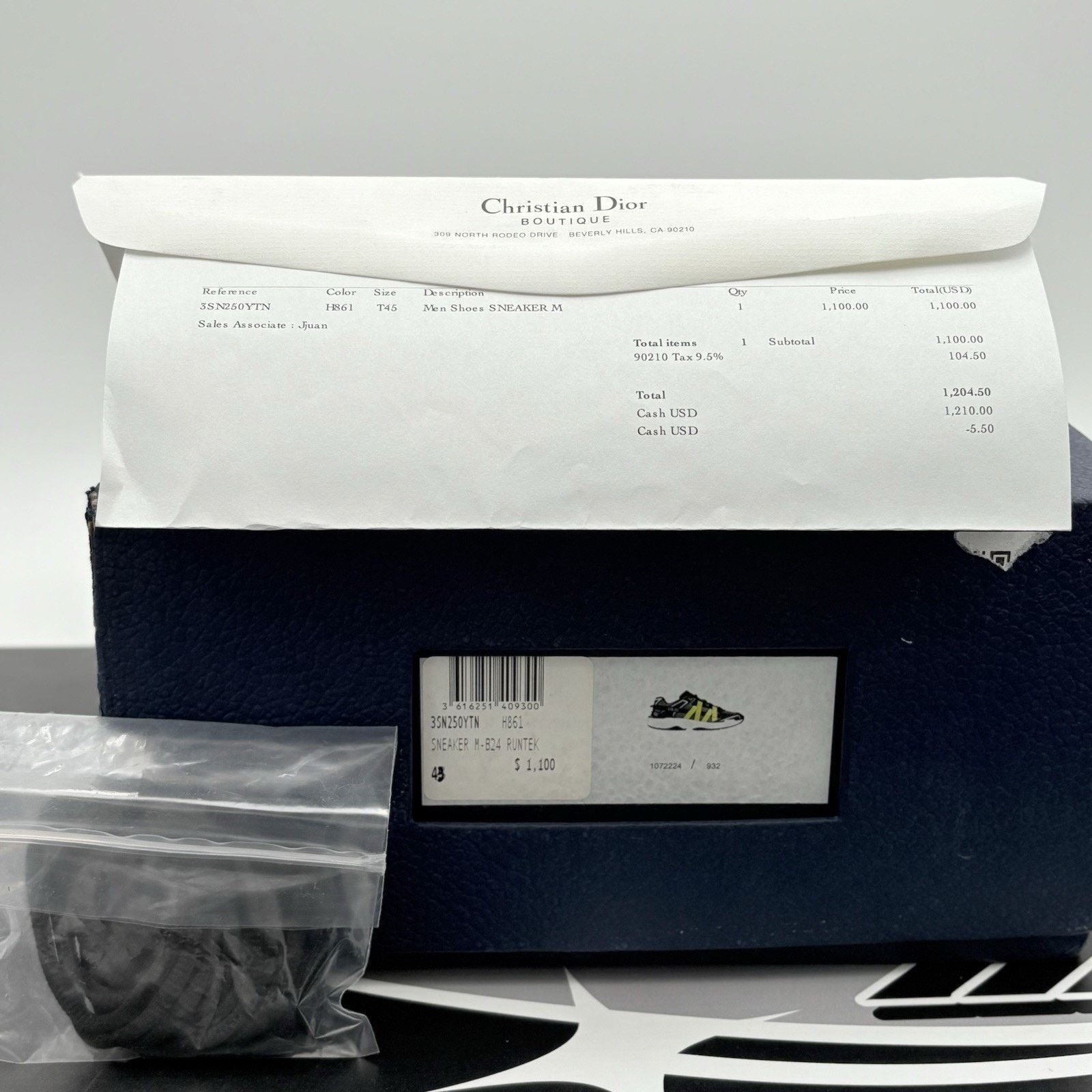 Dior Dior B24 Runtek ' Black Yellow ' | EXCELLENT CONDITION! Size US 10 / EU 43 - 15 Thumbnail