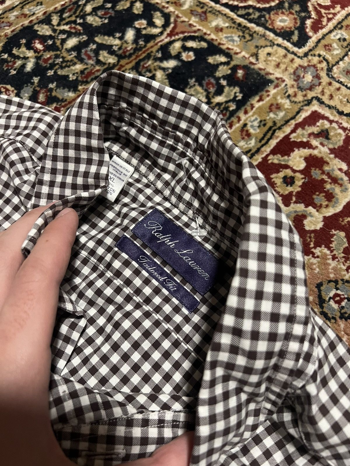 Ralph Lauren Ralph Lauren Purple Laber Italy Luxury Shirt Hype Rare Stree Size US XL / EU 56 / 4 - 7 Thumbnail