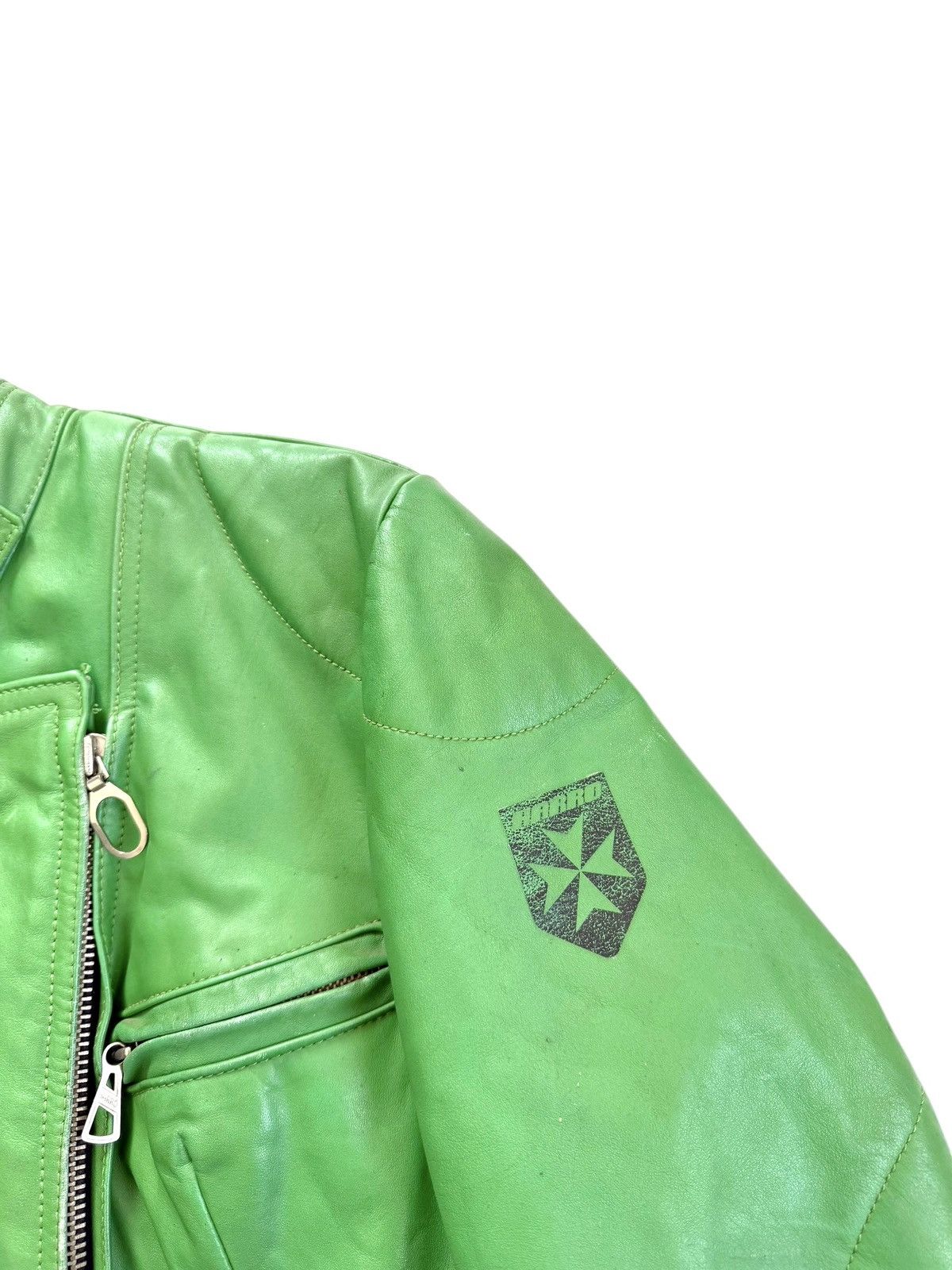 Genuine Leather 70-80 Harro Motorcycle Racing Vintage Leather Jacket Size US S / EU 44-46 / 1 - 6 Thumbnail