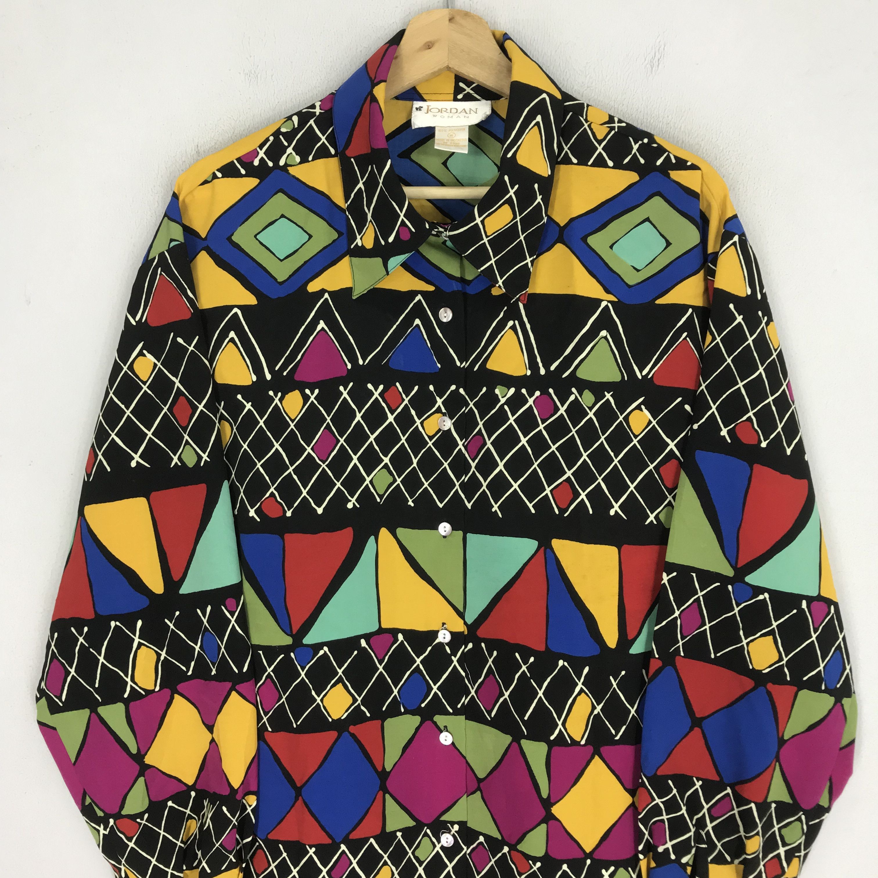 Vintage Vintage Psychedelic Baroque Abstract Tribal Aztec Navajo Art Size XL / US 12-14 / IT 48-50 - 3 Thumbnail
