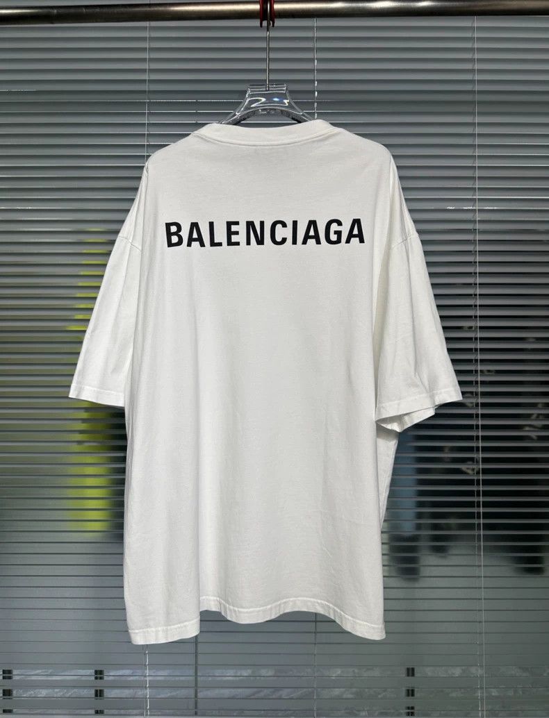 Balenciaga Balenciaga Front and back monogram printed logo short slee Size US L / EU 52-54 / 3 - 1 Thumbnail