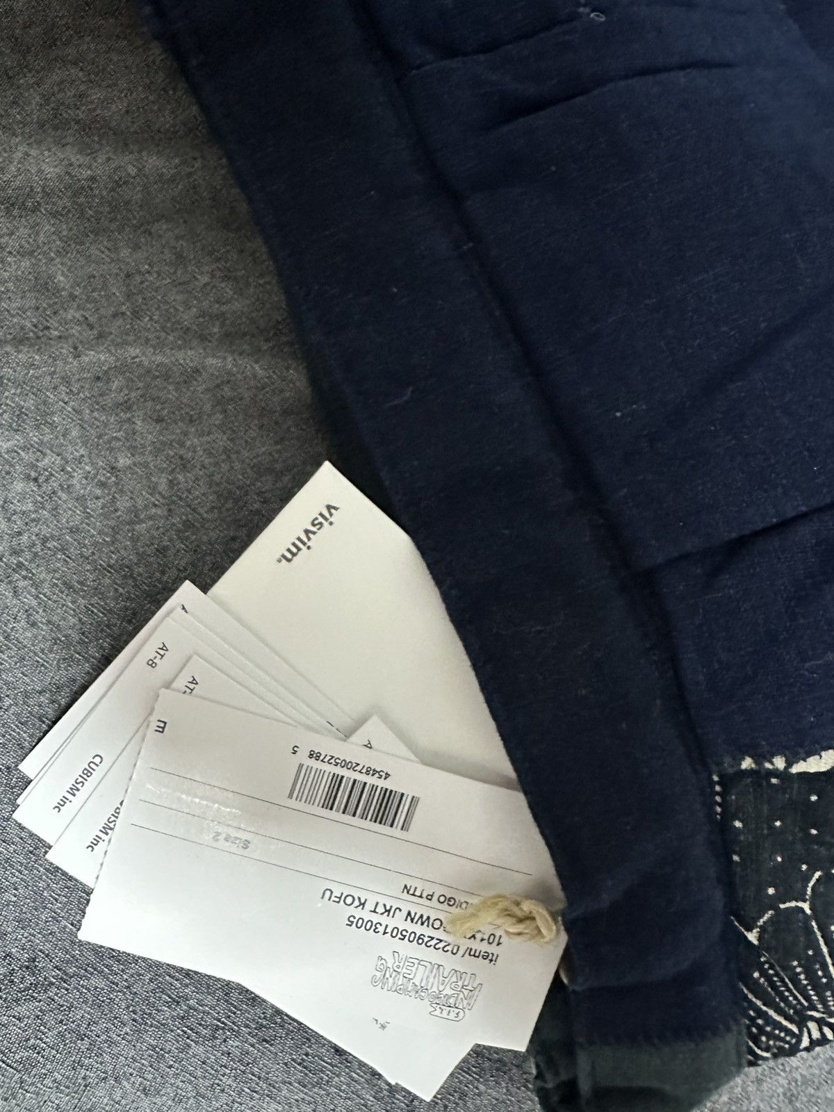 Visvim Visvim 101XX DOWN JKT KOFU Indigo Pattern Size US S / EU 44-46 / 1 - 4 Thumbnail